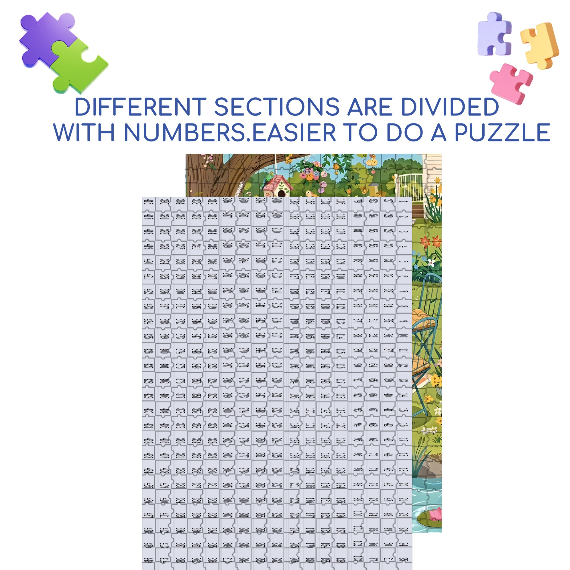 Hello Spring 500pcs/1000pcs Jigsaw Puzzle, Scratch-Resistant, Interactive Family Game & Brain-Boosting DIY Decor, Perfect for Halloween, Christmas & New Year Gifts, Family Puzzle Game