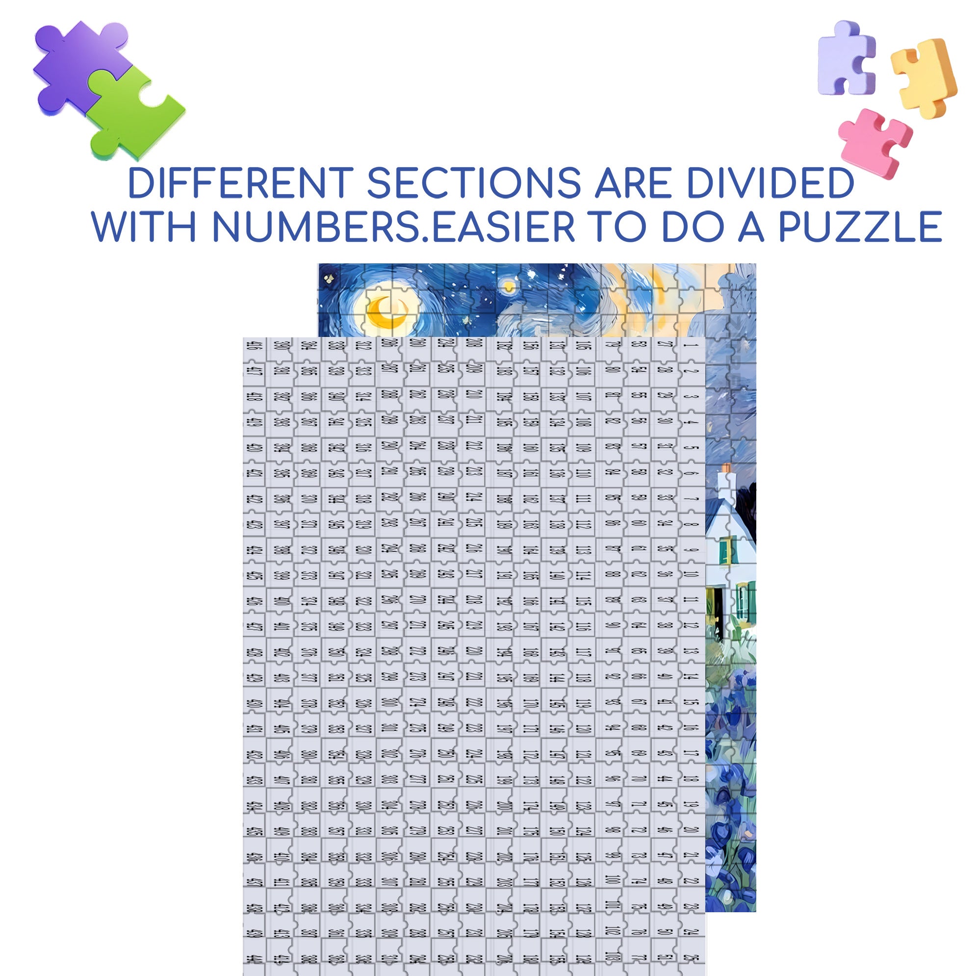 In The Moonlight 500pcs/1000pcs Jigsaw Puzzle, Scratch-Resistant, Interactive Family Game & Brain-Boosting DIY Decor, Perfect for Halloween, Christmas & New Year Gifts, Family Puzzle Game