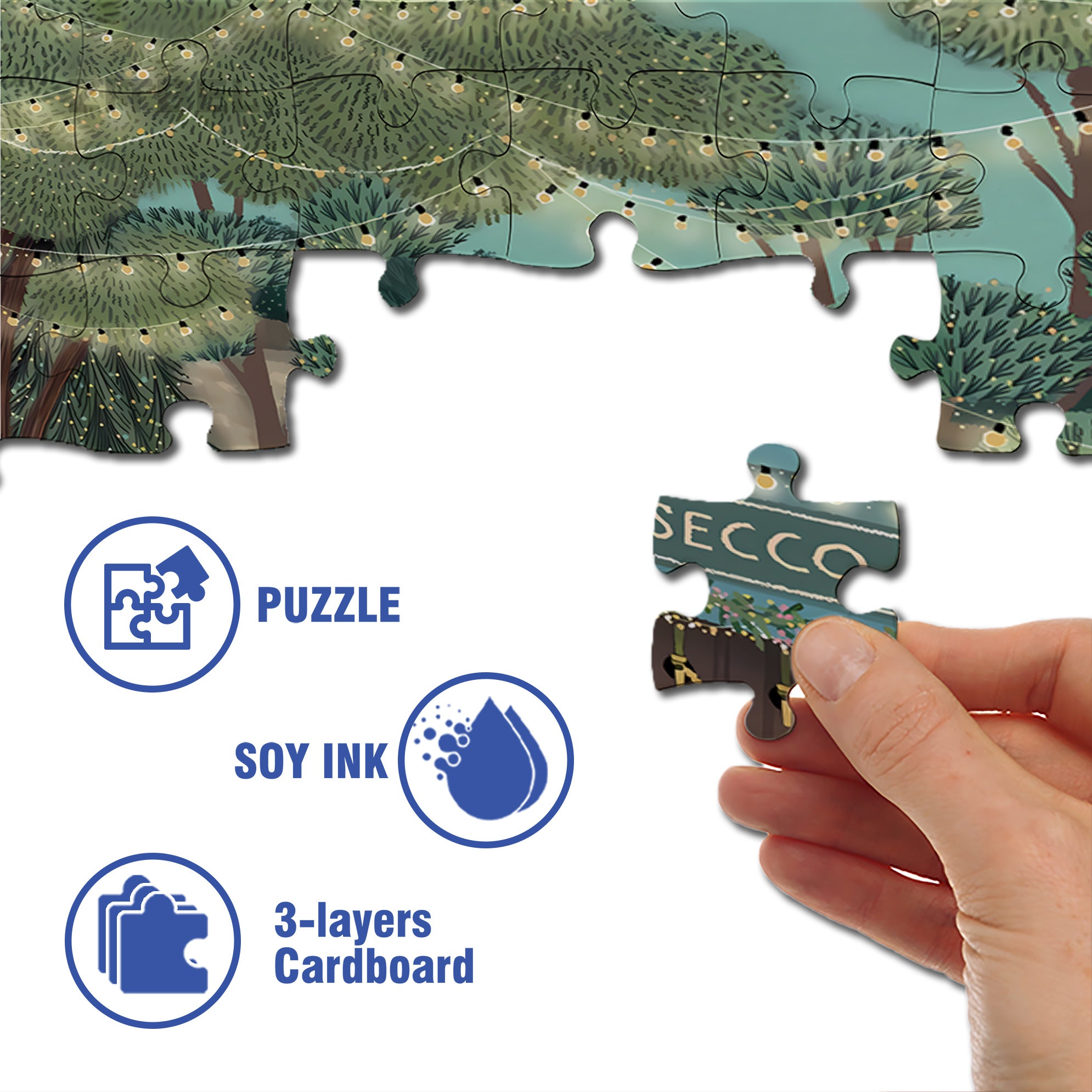 Prosecco Hipster Food Truck  500pcs/1000pcs Jigsaw Puzzle, Scratch-Resistant, Interactive Family Game & Brain-Boosting DIY Decor, Perfect for Halloween, Christmas & New Year Gifts, Family Puzzle Game