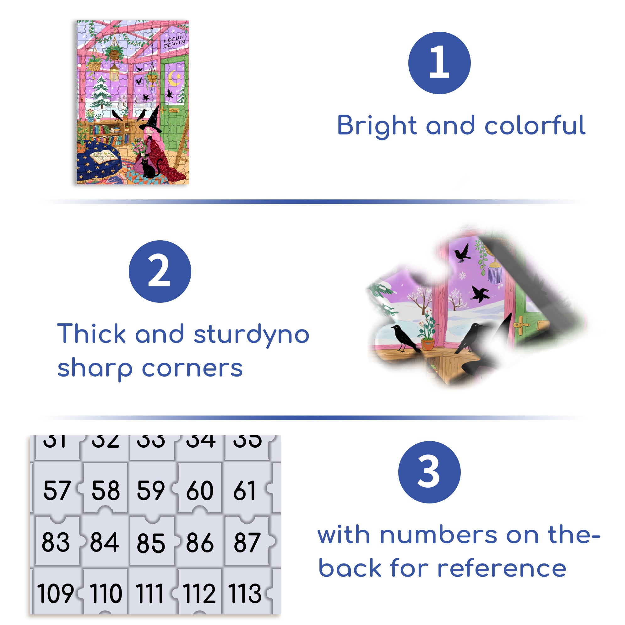 The Witch's House 500pcs/1000pcs Jigsaw Puzzle, Scratch-Resistant, Interactive Family Game & Brain-Boosting DIY Decor, Perfect for Halloween, Christmas & New Year Gifts, Family Puzzle Game