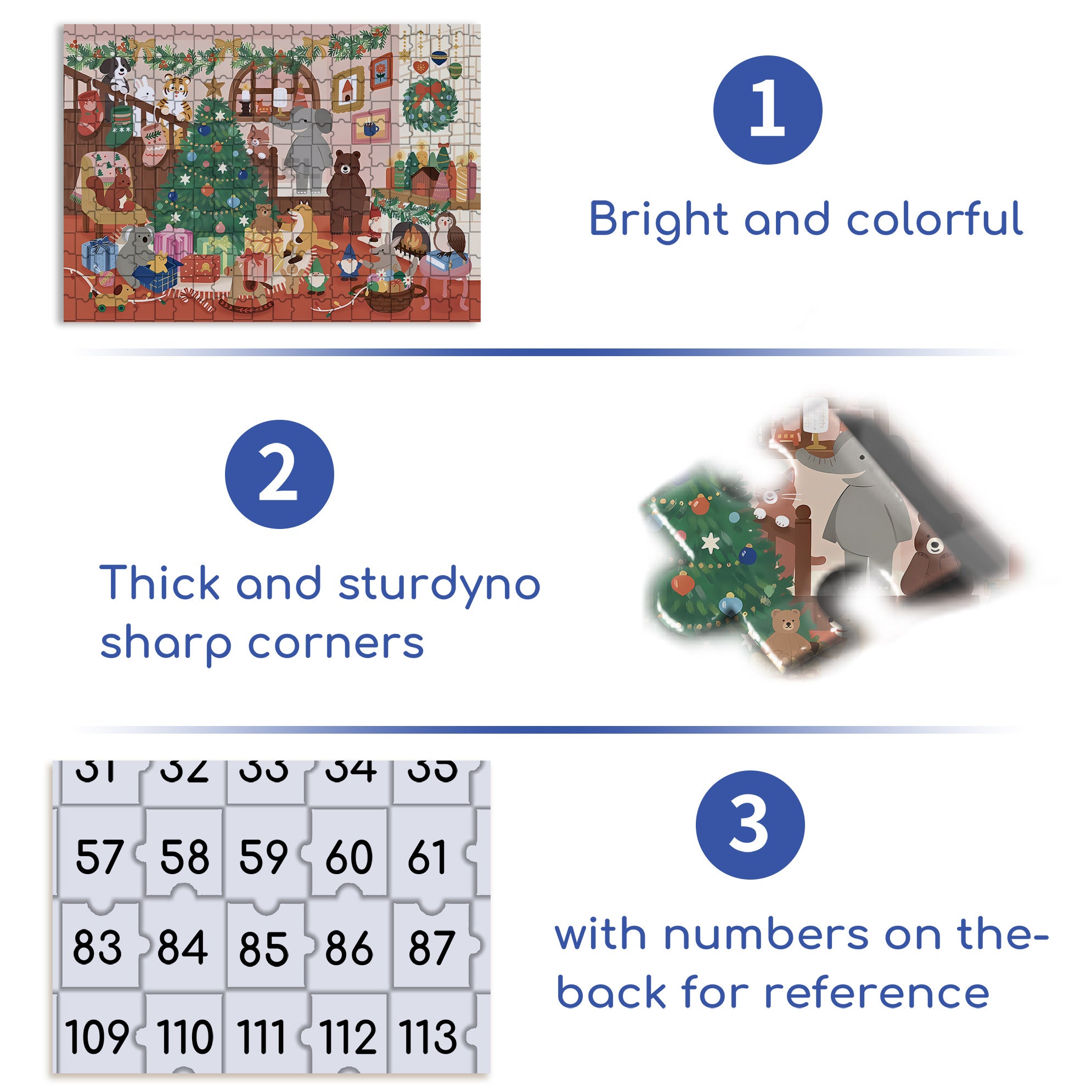 A Big Snowfall 500pcs/1000pcs Jigsaw Puzzle, Scratch-Resistant, Interactive Family Game & Brain-Boosting DIY Decor, Perfect for Halloween, Christmas & New Year Gifts, Family Puzzle Game