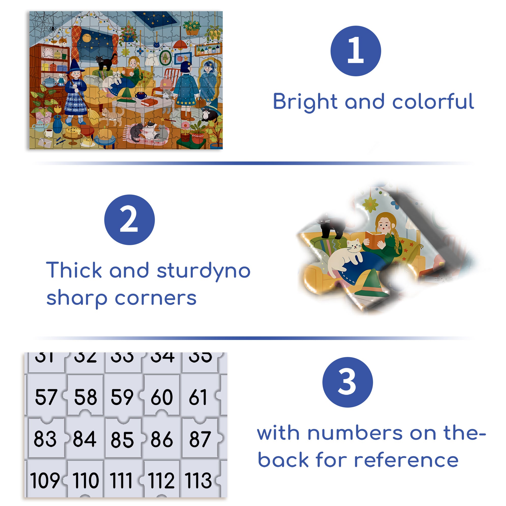 Animals Christmas 500pcs/1000pcs Jigsaw Puzzle, Scratch-Resistant, Interactive Family Game & Brain-Boosting DIY Decor, Perfect for Halloween, Christmas & New Year Gifts, Family Puzzle Game