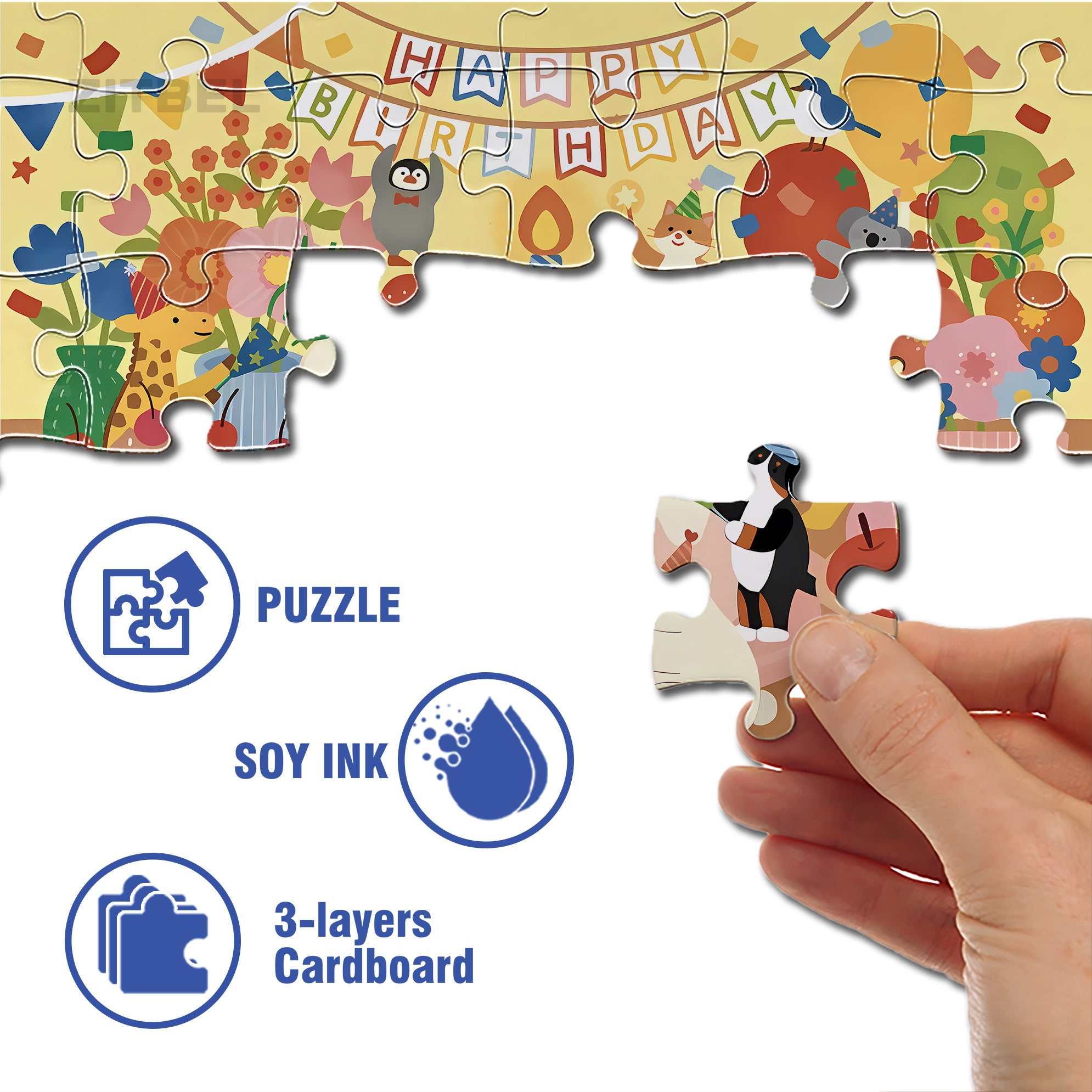 Animals Event At Night 500pcs/1000pcs Jigsaw Puzzle, Scratch-Resistant, Interactive Family Game & Brain-Boosting DIY Decor, Perfect for Halloween, Christmas & New Year Gifts, Family Puzzle Game