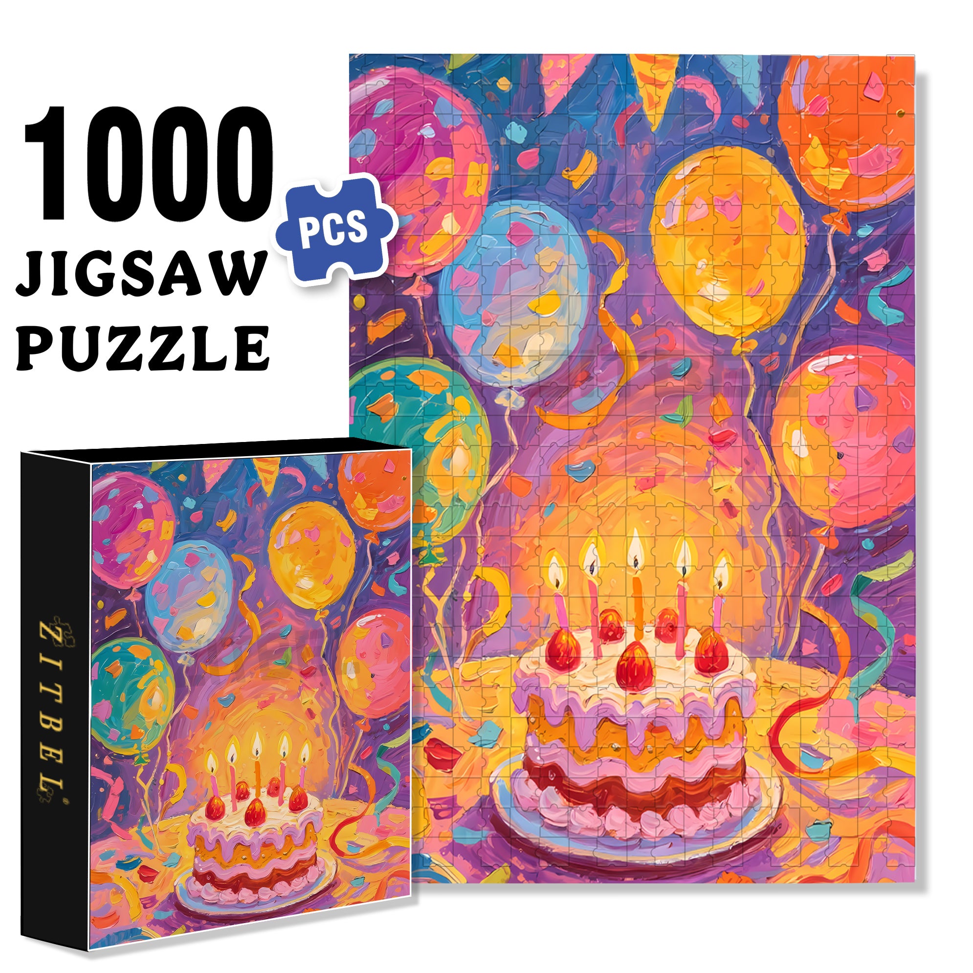 Animals Event 500pcs/1000pcs Jigsaw Puzzle, Scratch-Resistant, Interactive Family Game & Brain-Boosting DIY Decor, Perfect for Halloween, Christmas & New Year Gifts, Family Puzzle Game
