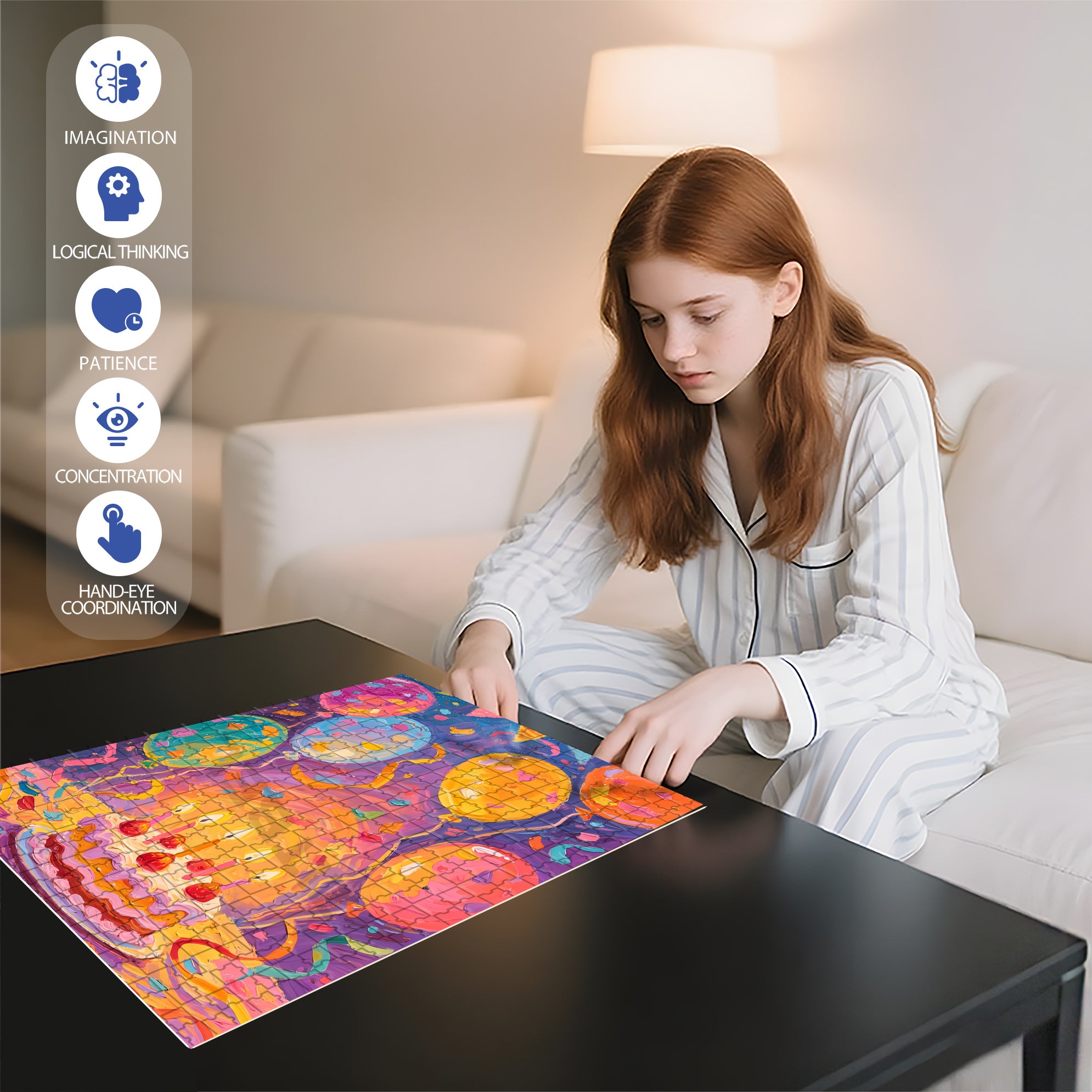 Animals Event 500pcs/1000pcs Jigsaw Puzzle, Scratch-Resistant, Interactive Family Game & Brain-Boosting DIY Decor, Perfect for Halloween, Christmas & New Year Gifts, Family Puzzle Game