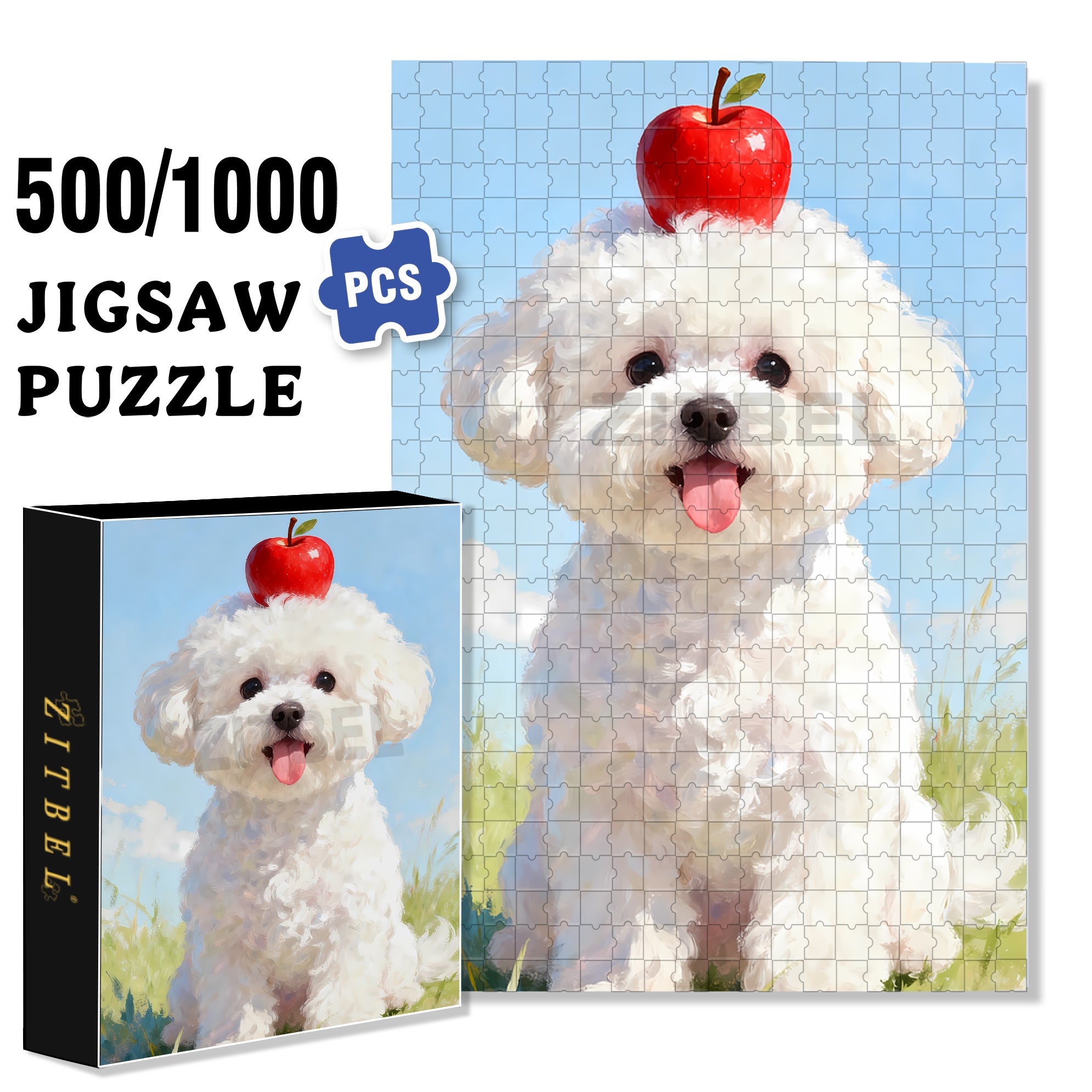 Annabel's Birthday 500pcs/1000pcs Jigsaw Puzzle, Scratch-Resistant, Interactive Family Game & Brain-Boosting DIY Decor, Perfect for Halloween, Christmas & New Year Gifts, Family Puzzle Game