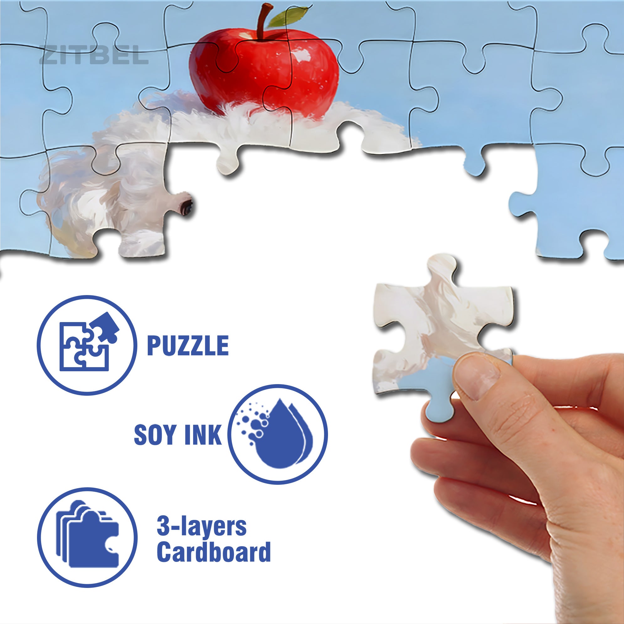 Annabel's Birthday 500pcs/1000pcs Jigsaw Puzzle, Scratch-Resistant, Interactive Family Game & Brain-Boosting DIY Decor, Perfect for Halloween, Christmas & New Year Gifts, Family Puzzle Game