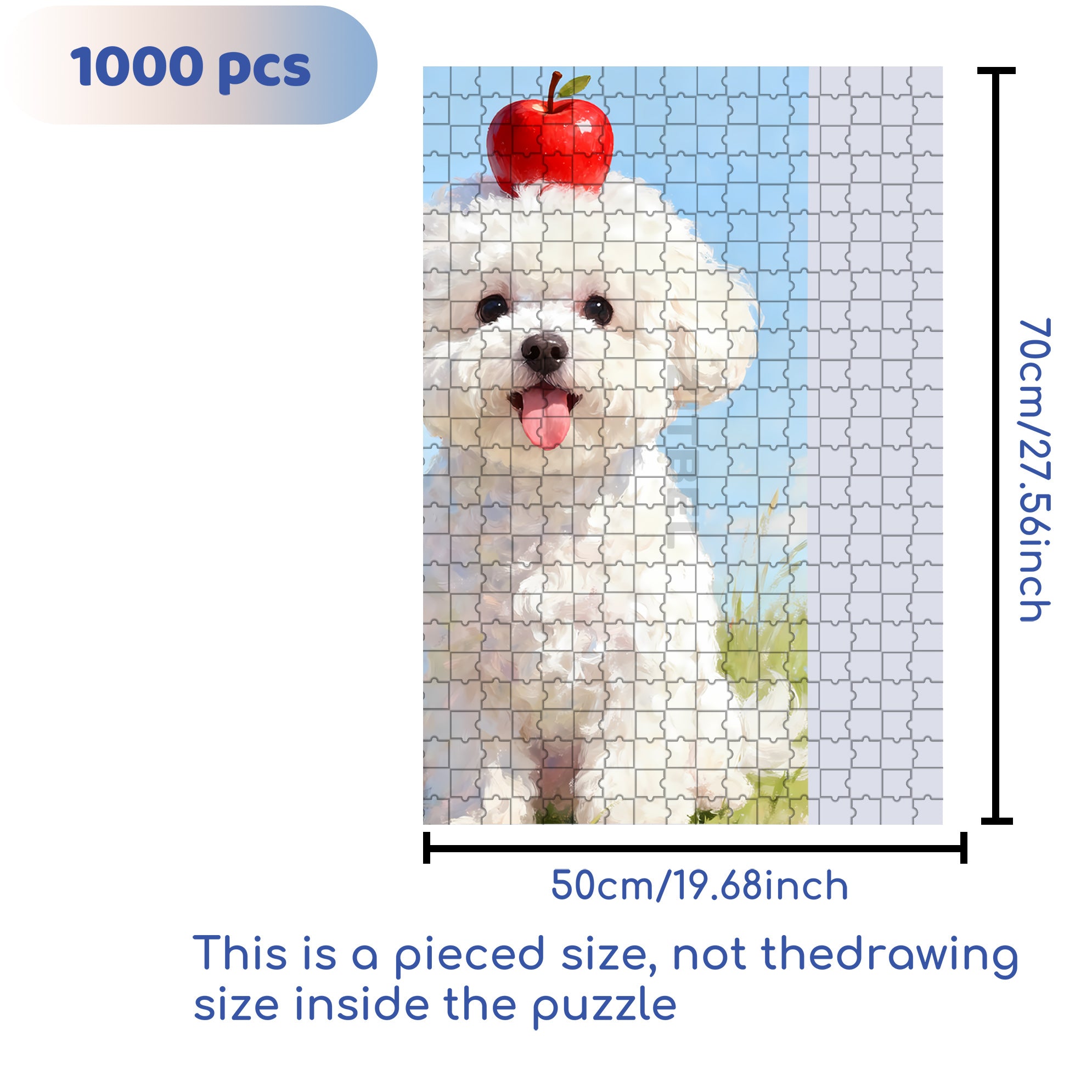 Annabel's Birthday 500pcs/1000pcs Jigsaw Puzzle, Scratch-Resistant, Interactive Family Game & Brain-Boosting DIY Decor, Perfect for Halloween, Christmas & New Year Gifts, Family Puzzle Game