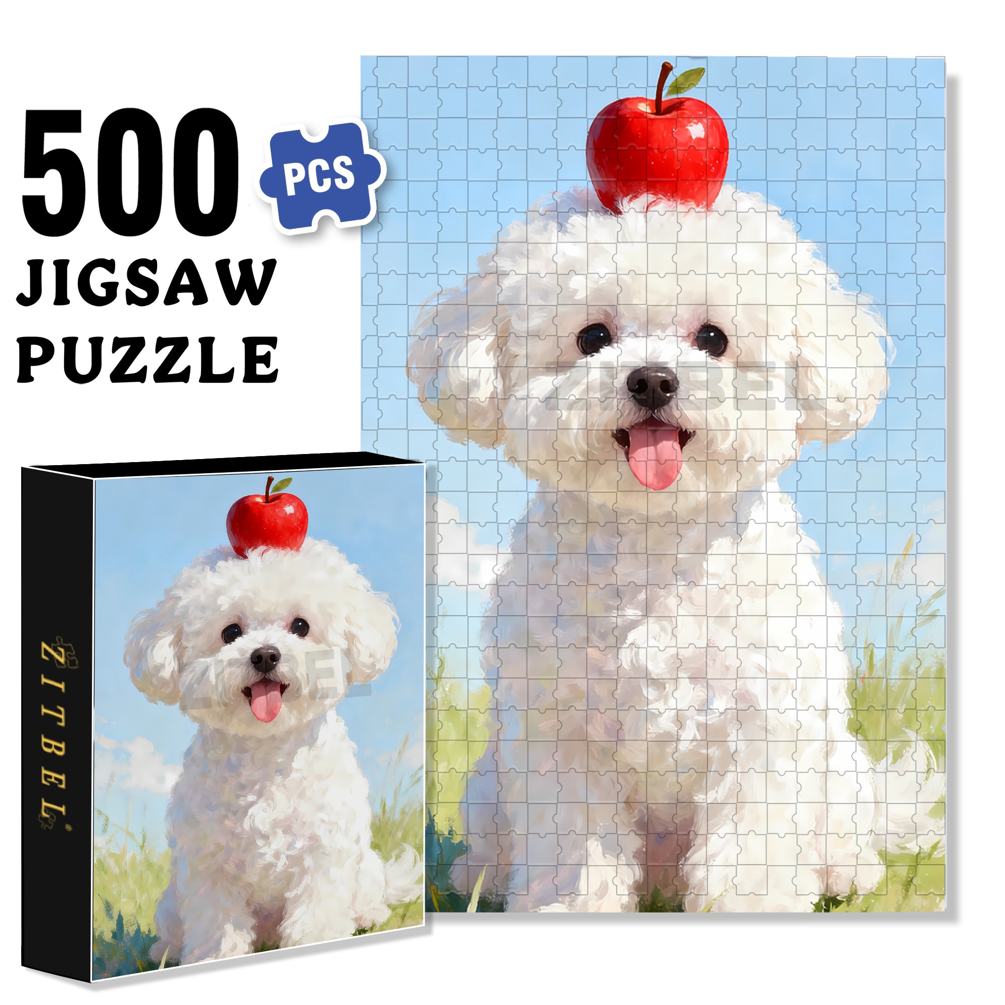 Annabel's Birthday 500pcs/1000pcs Jigsaw Puzzle, Scratch-Resistant, Interactive Family Game & Brain-Boosting DIY Decor, Perfect for Halloween, Christmas & New Year Gifts, Family Puzzle Game