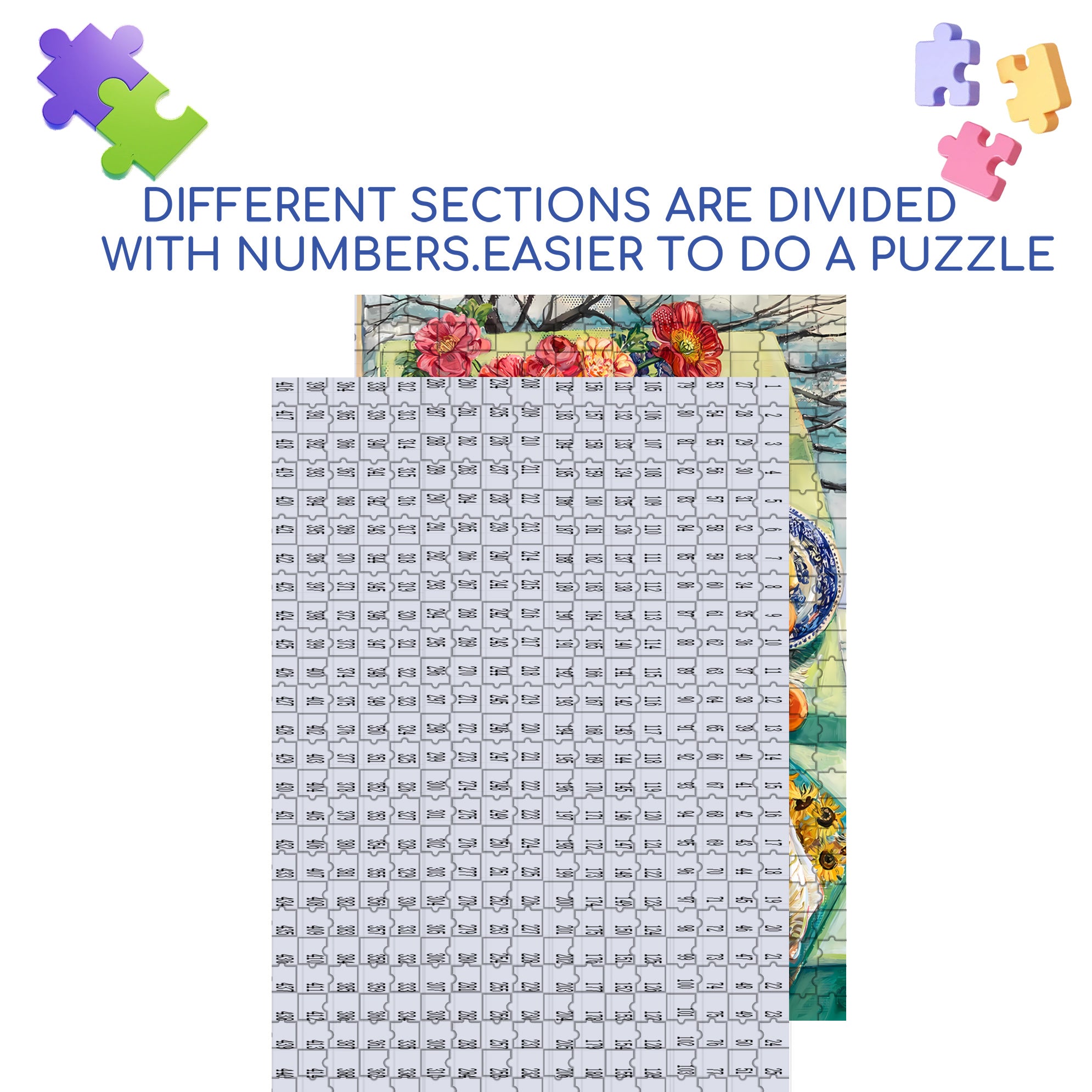 Apple & Dog 500pcs/1000pcs Jigsaw Puzzle, Scratch-Resistant, Interactive Family Game & Brain-Boosting DIY Decor, Perfect for Halloween, Christmas & New Year Gifts, Family Puzzle Game