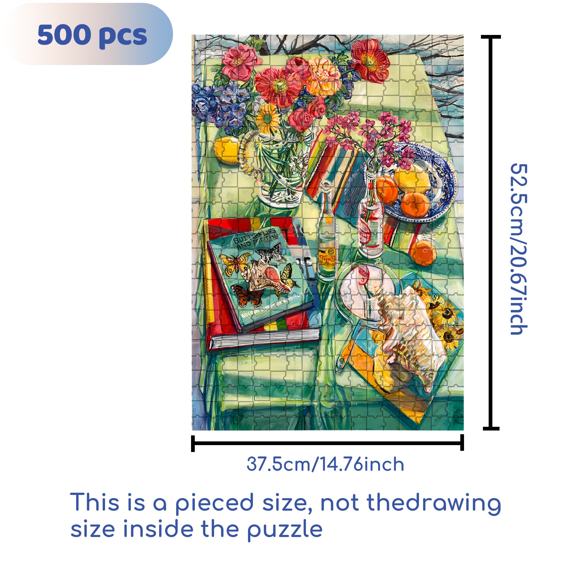 Apple & Dog 500pcs/1000pcs Jigsaw Puzzle, Scratch-Resistant, Interactive Family Game & Brain-Boosting DIY Decor, Perfect for Halloween, Christmas & New Year Gifts, Family Puzzle Game