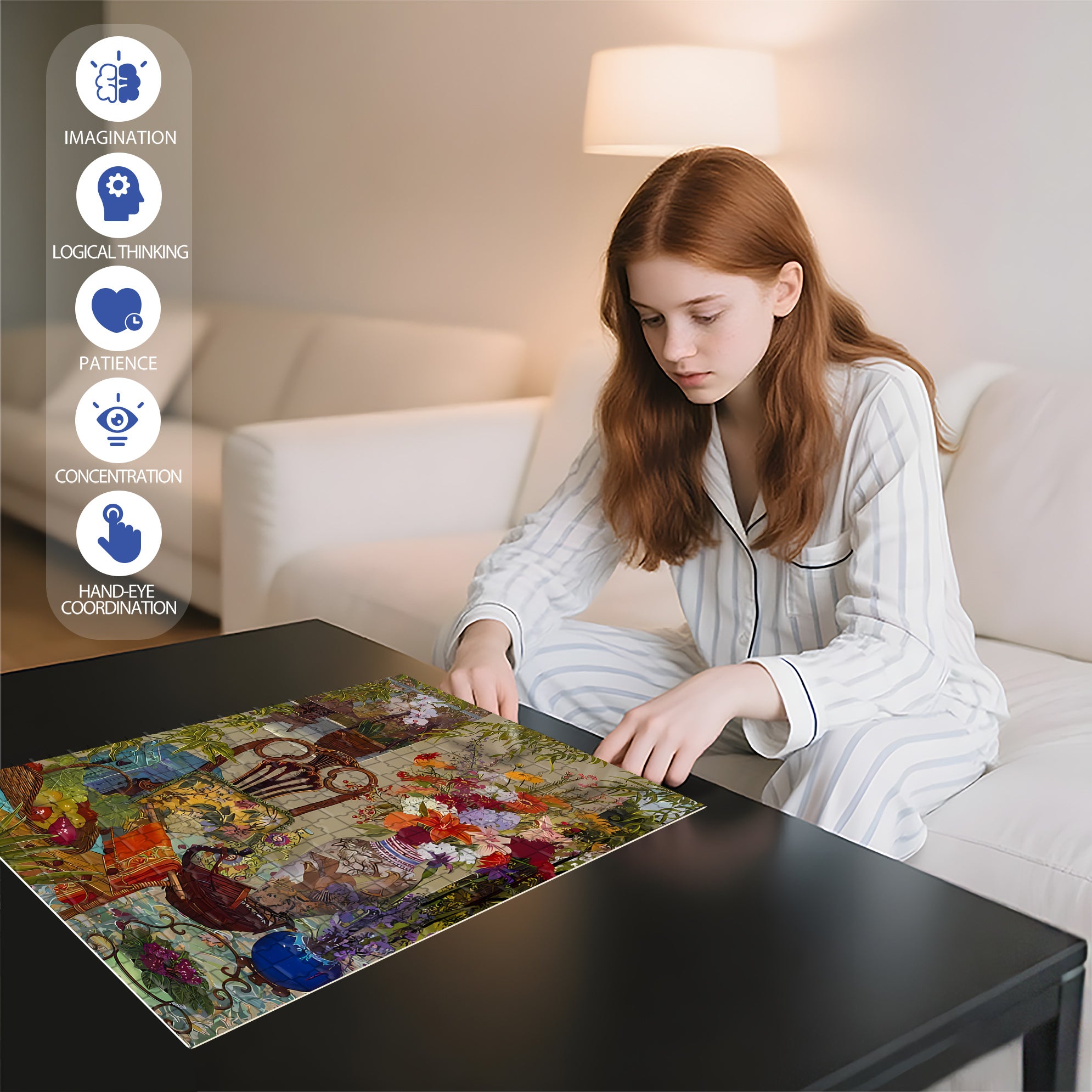Birds 500pcs/1000pcs Jigsaw Puzzle, Scratch-Resistant, Interactive Family Game & Brain-Boosting DIY Decor, Perfect for Halloween, Christmas & New Year Gifts, Family Puzzle Game
