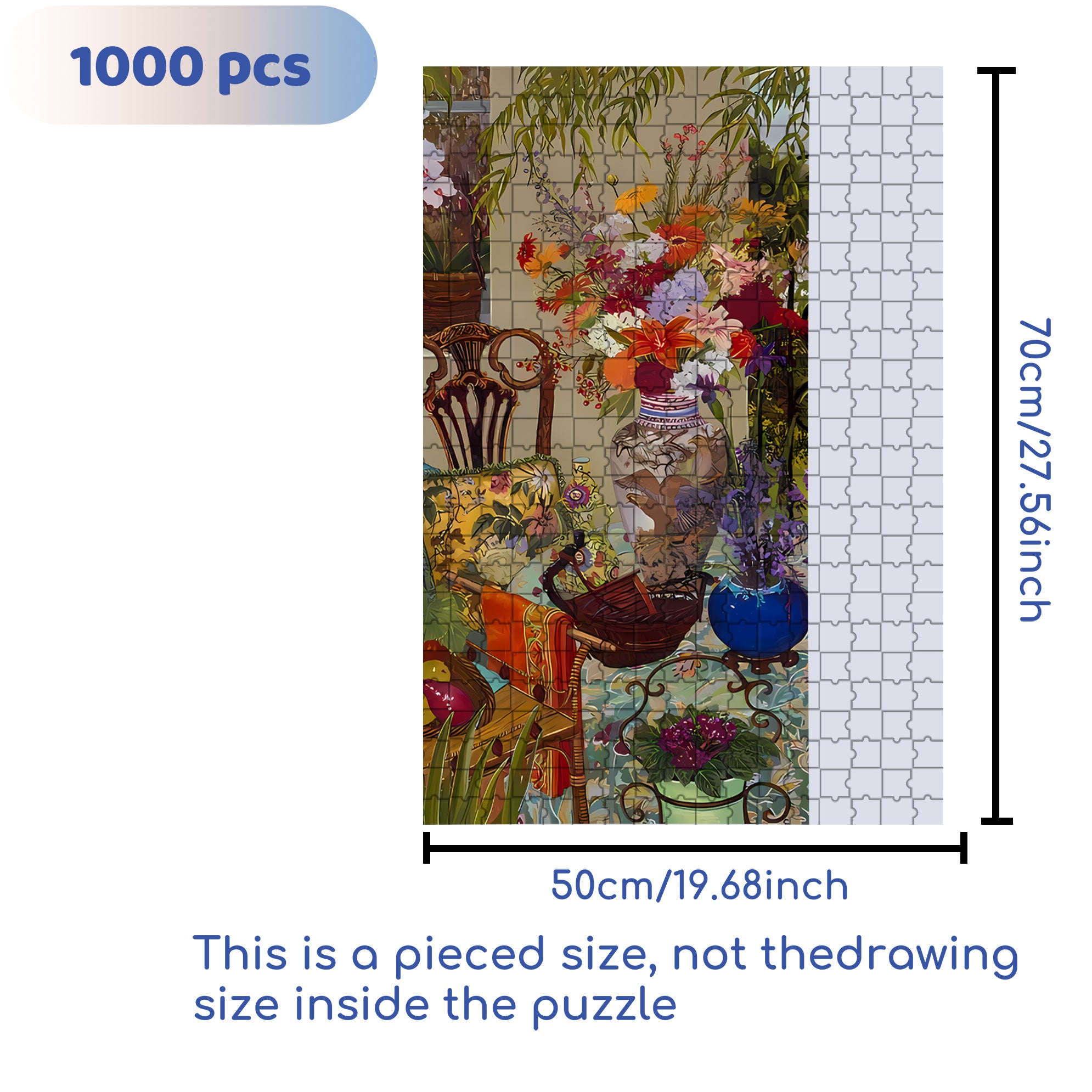 Birds 500pcs/1000pcs Jigsaw Puzzle, Scratch-Resistant, Interactive Family Game & Brain-Boosting DIY Decor, Perfect for Halloween, Christmas & New Year Gifts, Family Puzzle Game