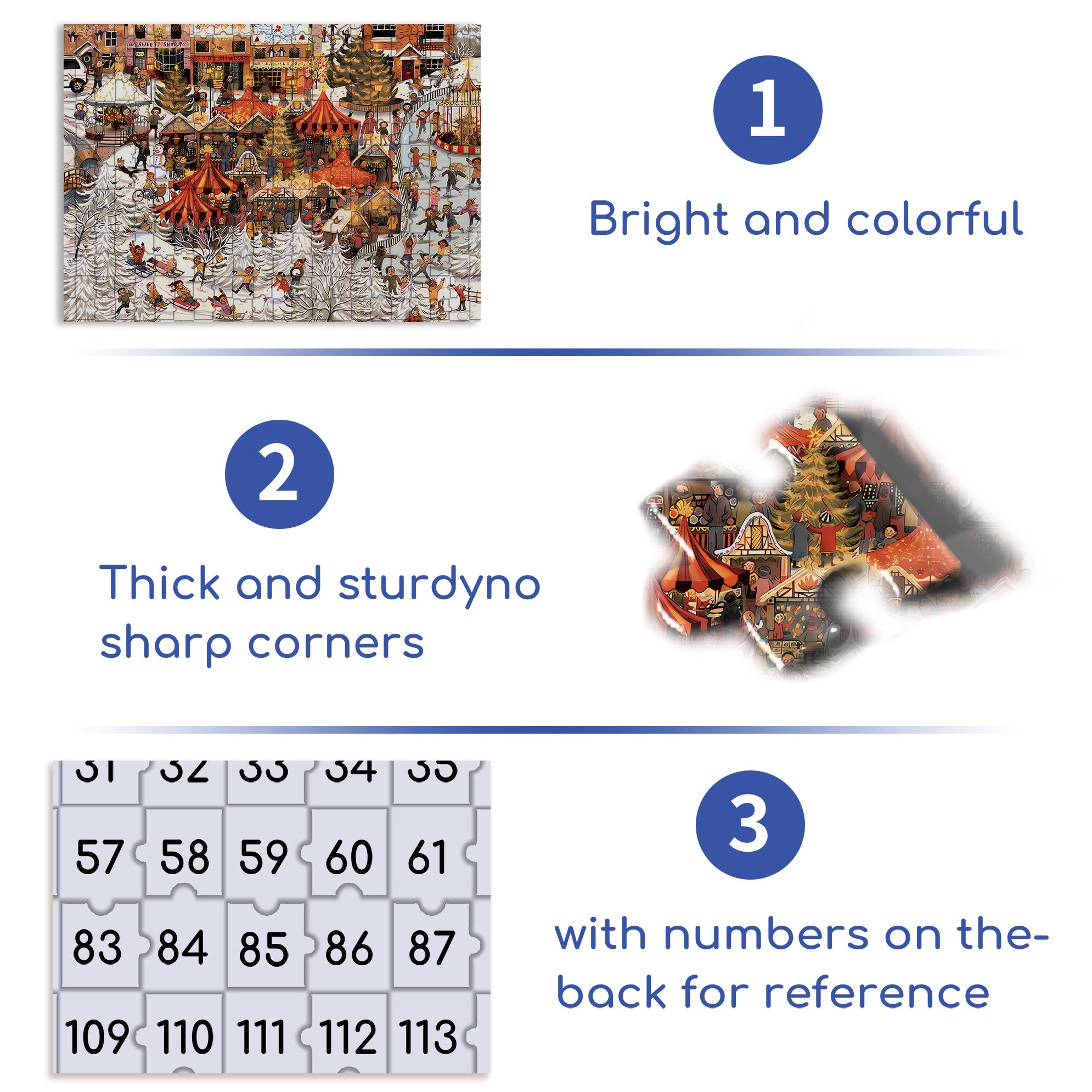 Bonnie's Home 500pcs/1000pcs Jigsaw Puzzle, Scratch-Resistant, Interactive Family Game & Brain-Boosting DIY Decor, Perfect for Halloween, Christmas & New Year Gifts, Family Puzzle Game