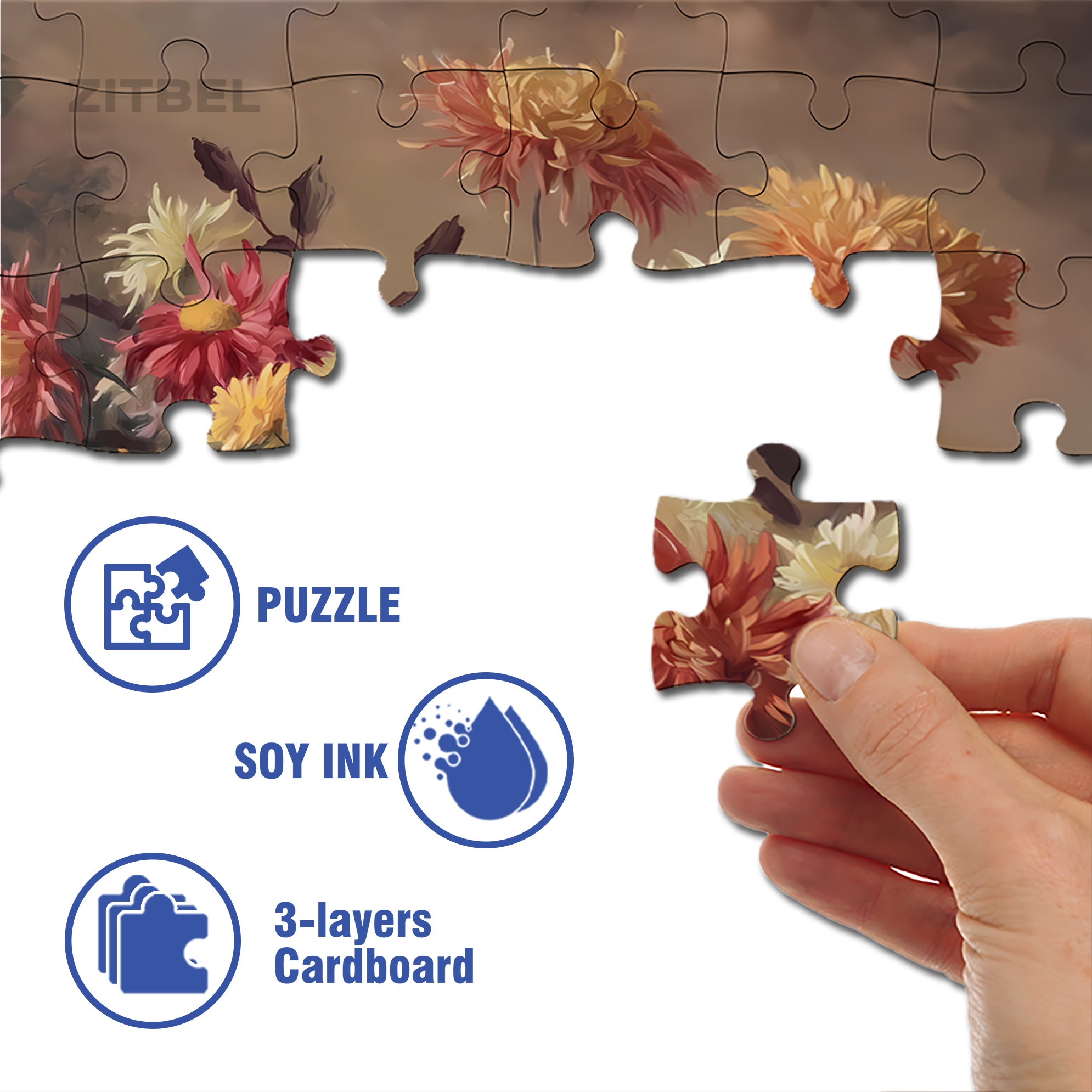 Briony May Smith 500pcs/1000pcs Jigsaw Puzzle, Scratch-Resistant, Interactive Family Game & Brain-Boosting DIY Decor, Perfect for Halloween, Christmas & New Year Gifts, Family Puzzle Game
