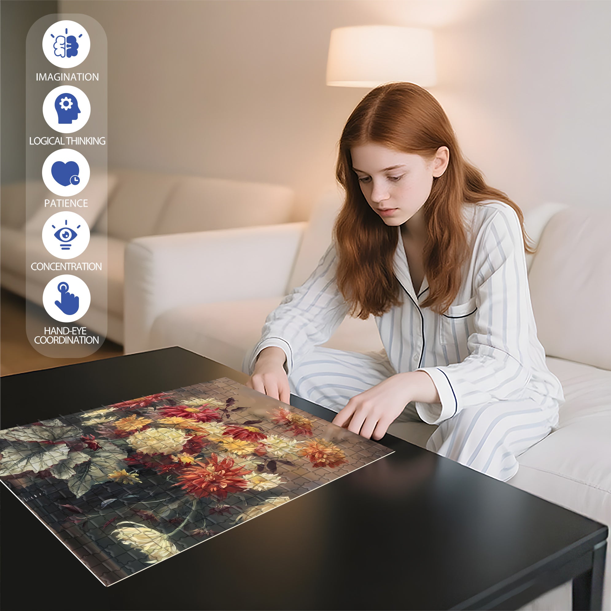 Briony May Smith 500pcs/1000pcs Jigsaw Puzzle, Scratch-Resistant, Interactive Family Game & Brain-Boosting DIY Decor, Perfect for Halloween, Christmas & New Year Gifts, Family Puzzle Game