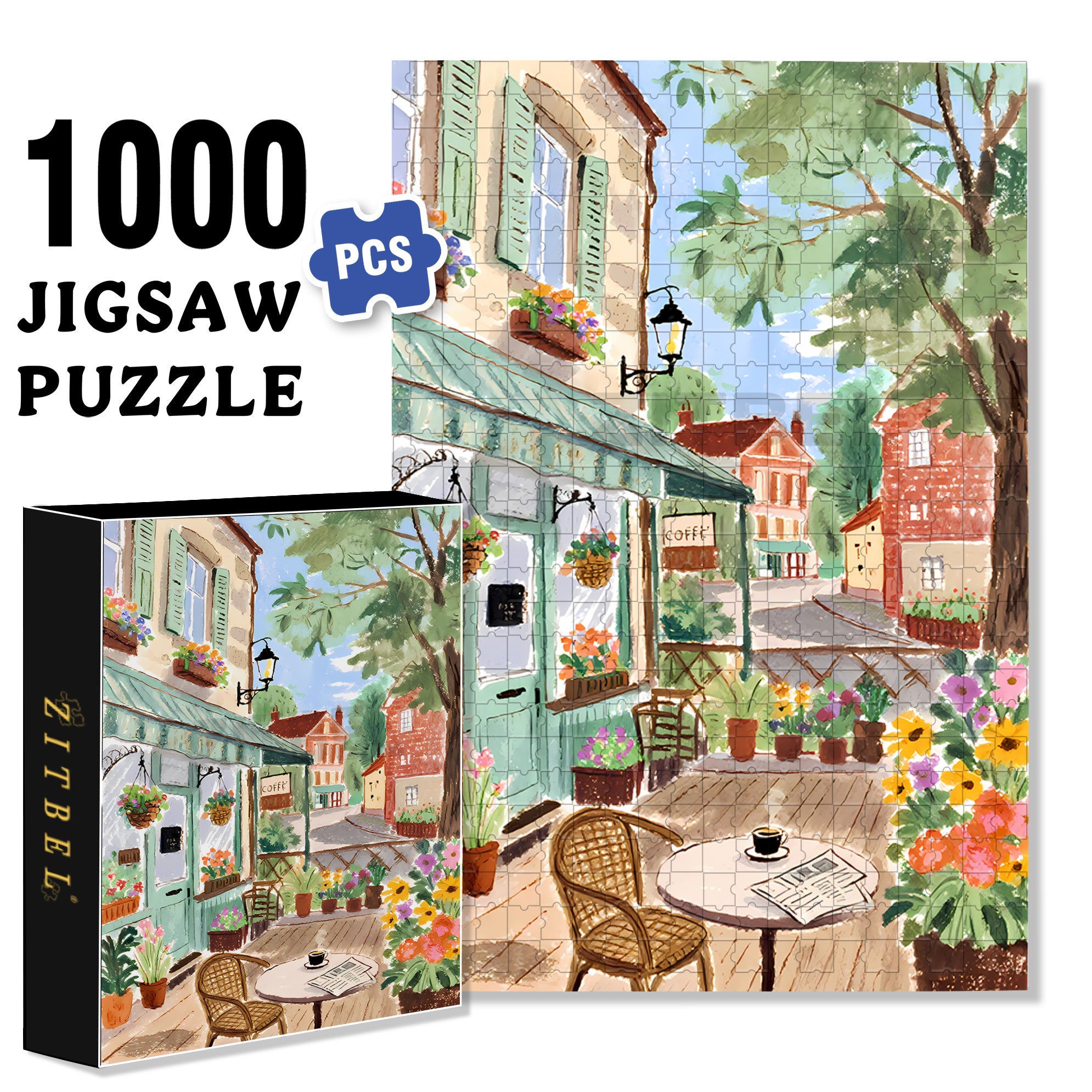 By Camilla 500pcs/1000pcs Jigsaw Puzzle, Scratch-Resistant, Interactive Family Game & Brain-Boosting DIY Decor, Perfect for Halloween, Christmas & New Year Gifts, Family Puzzle Game