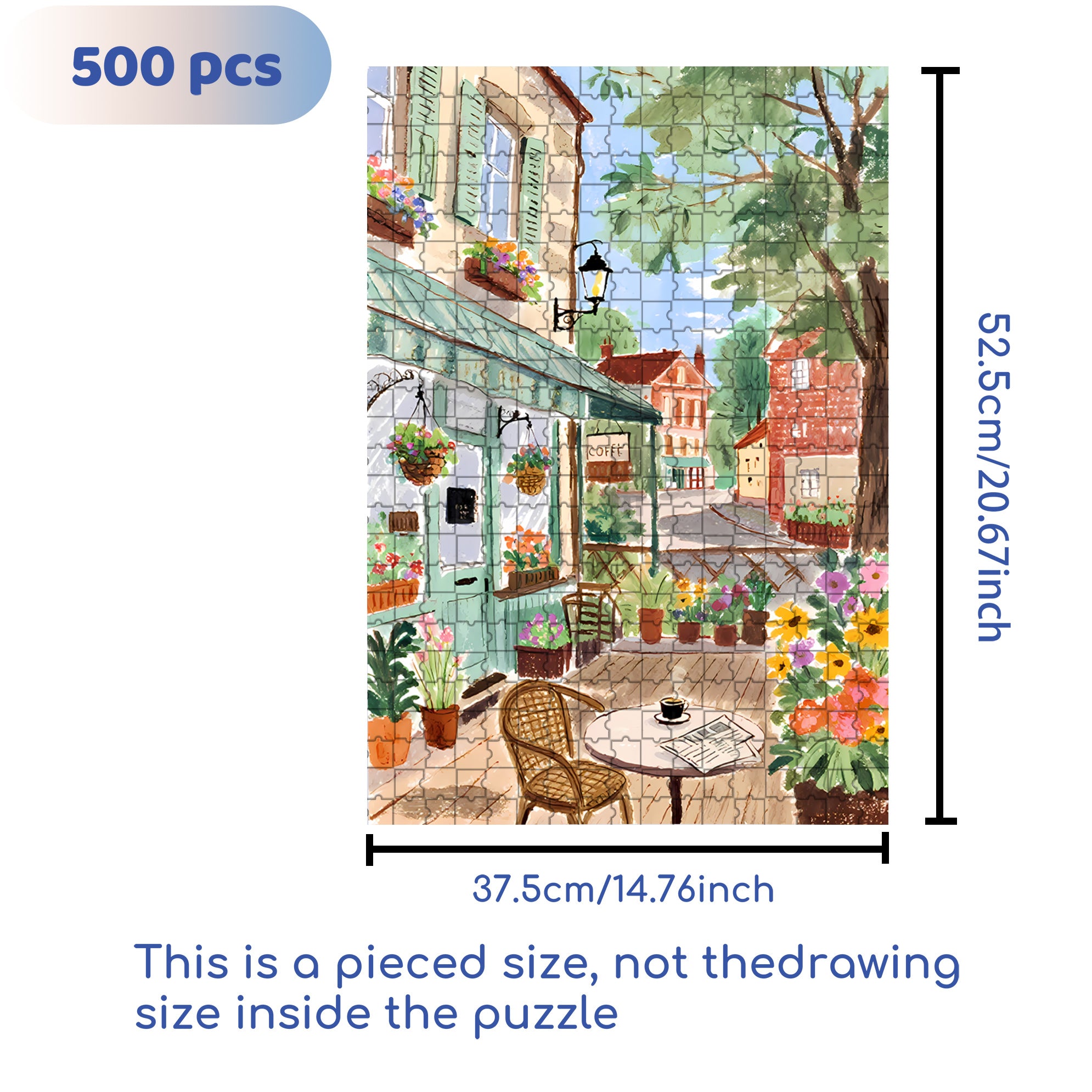 By Camilla 500pcs/1000pcs Jigsaw Puzzle, Scratch-Resistant, Interactive Family Game & Brain-Boosting DIY Decor, Perfect for Halloween, Christmas & New Year Gifts, Family Puzzle Game
