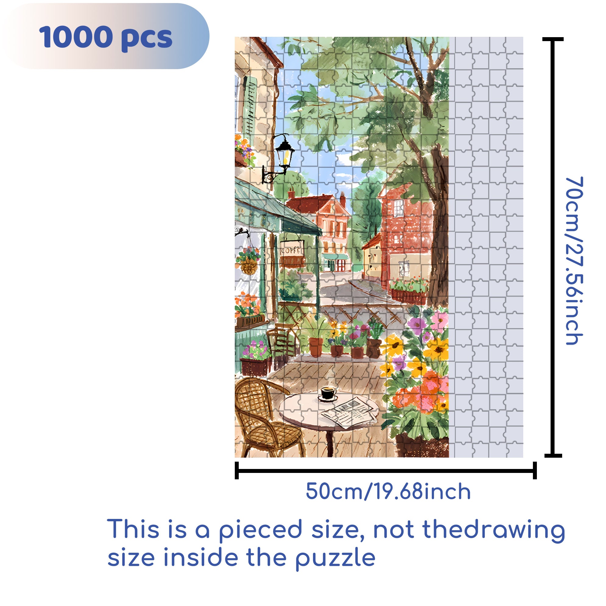 By Camilla 500pcs/1000pcs Jigsaw Puzzle, Scratch-Resistant, Interactive Family Game & Brain-Boosting DIY Decor, Perfect for Halloween, Christmas & New Year Gifts, Family Puzzle Game