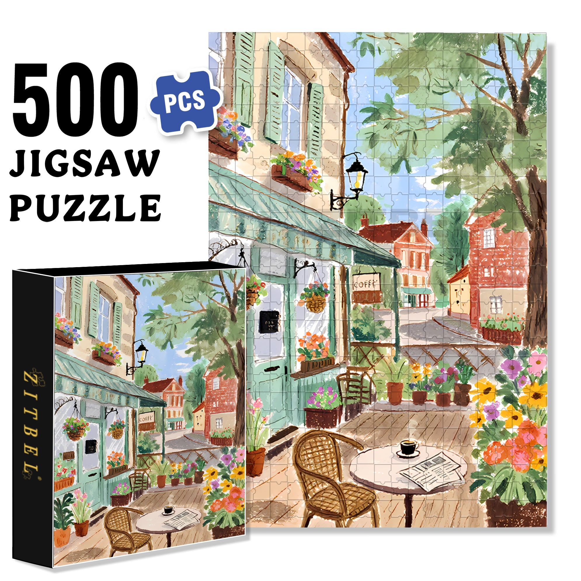 By Camilla 500pcs/1000pcs Jigsaw Puzzle, Scratch-Resistant, Interactive Family Game & Brain-Boosting DIY Decor, Perfect for Halloween, Christmas & New Year Gifts, Family Puzzle Game