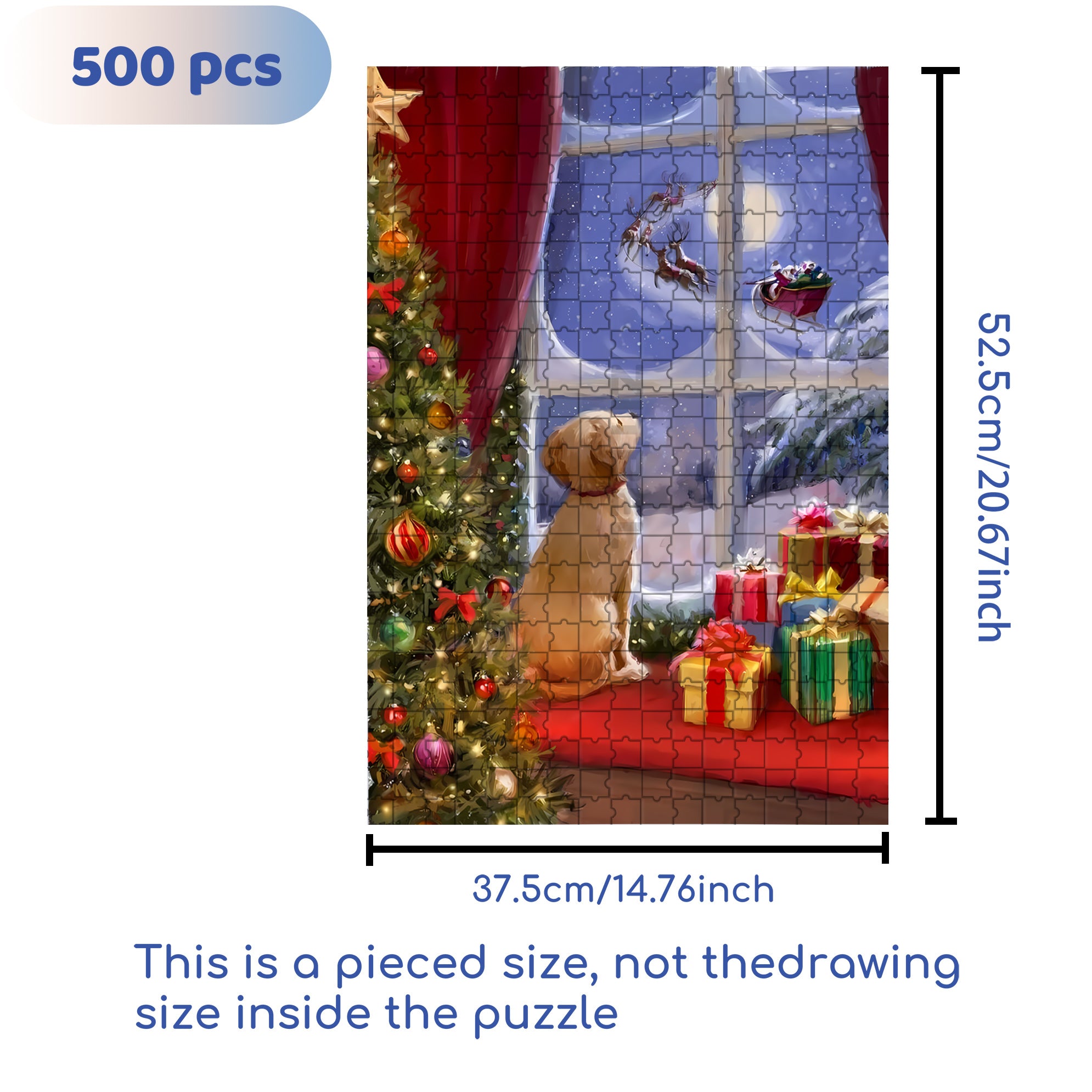 Chill 500pcs/1000pcs Jigsaw Puzzle, Scratch-Resistant, Interactive Family Game & Brain-Boosting DIY Decor, Perfect for Halloween, Christmas & New Year Gifts, Family Puzzle Game