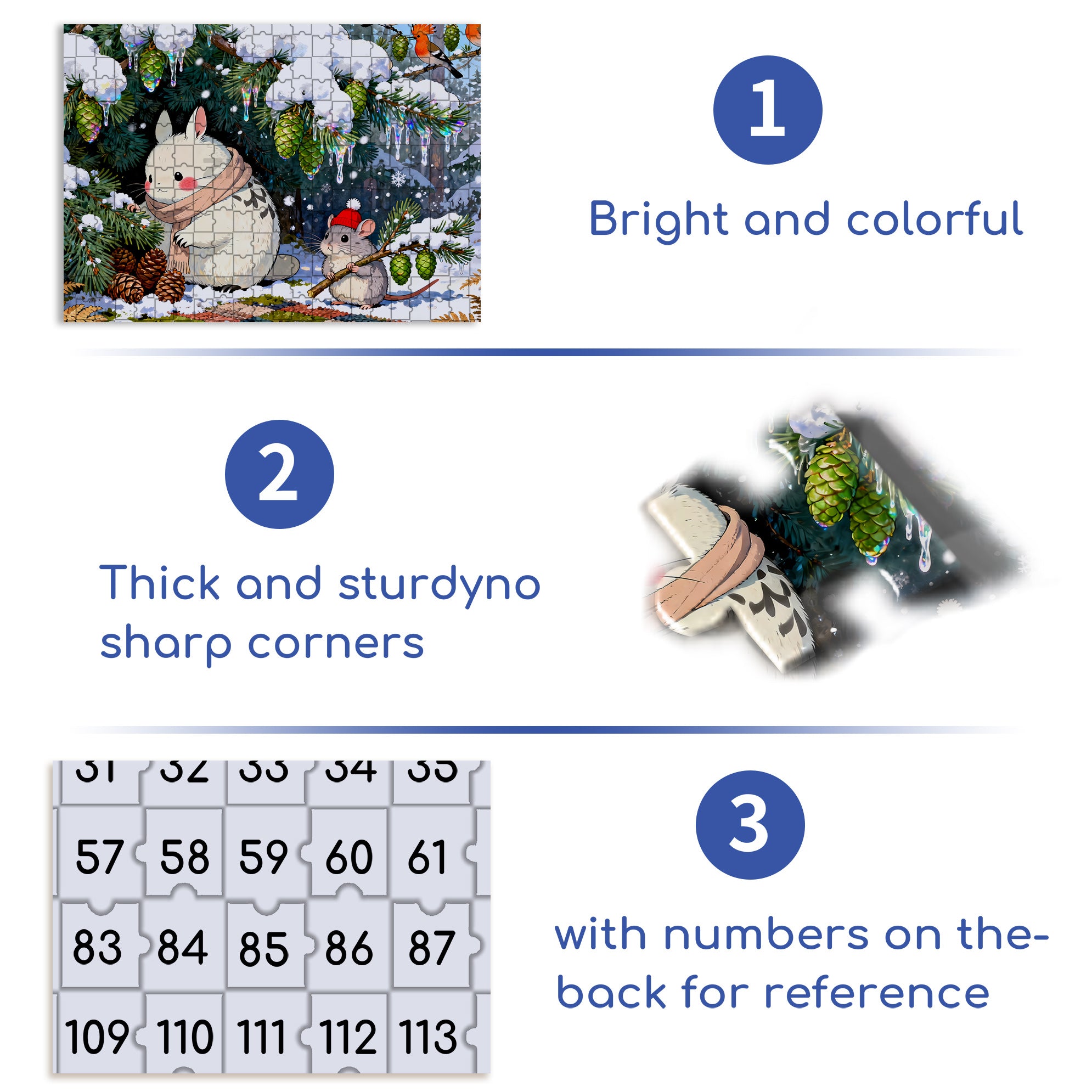 Christmas Night Sky 500pcs/1000pcs Jigsaw Puzzle, Scratch-Resistant, Interactive Family Game & Brain-Boosting DIY Decor, Perfect for Halloween, Christmas & New Year Gifts, Family Puzzle Game