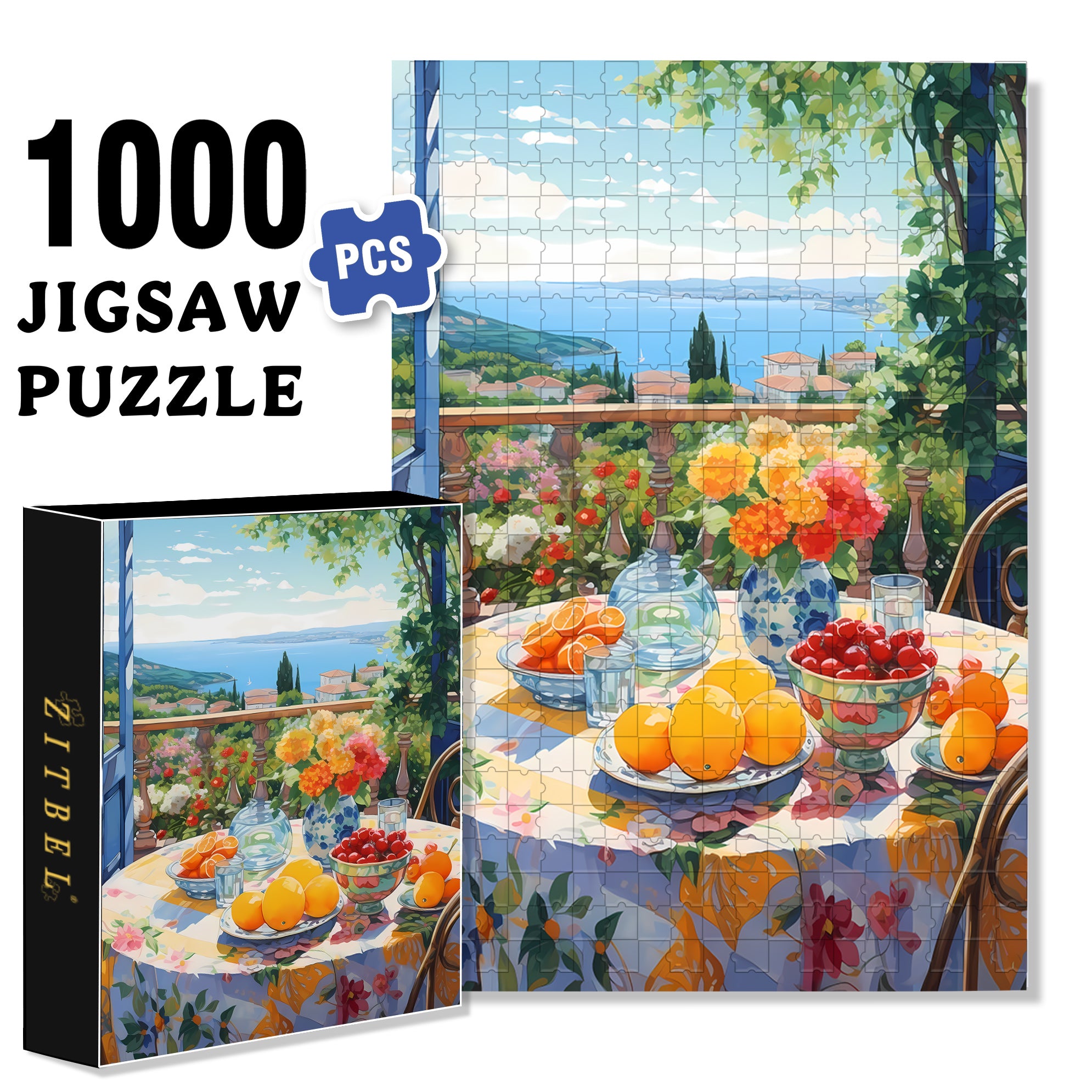 Crystal Christmas 500pcs/1000pcs Jigsaw Puzzle, Scratch-Resistant, Interactive Family Game & Brain-Boosting DIY Decor, Perfect for Halloween, Christmas & New Year Gifts, Family Puzzle Game