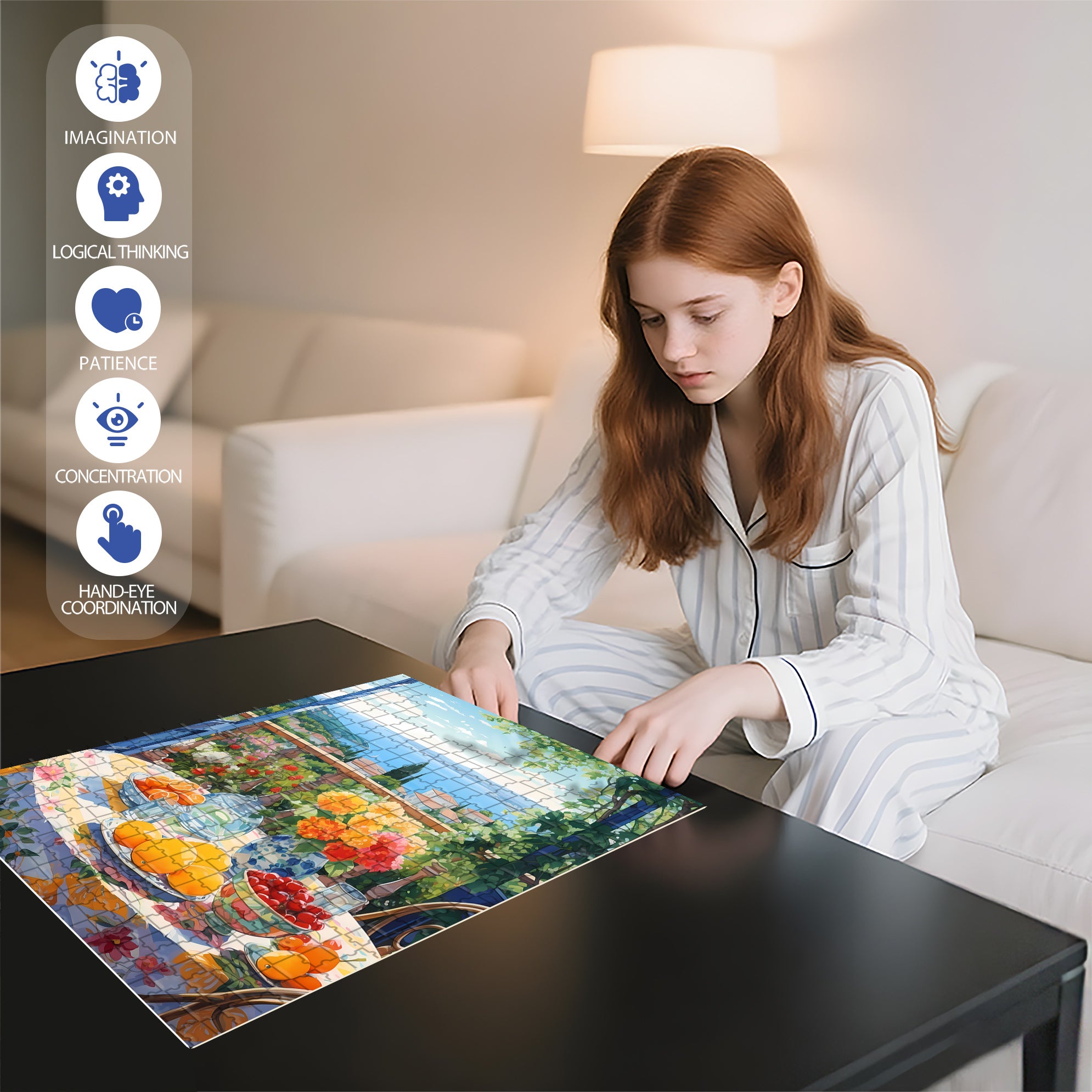 Crystal Christmas 500pcs/1000pcs Jigsaw Puzzle, Scratch-Resistant, Interactive Family Game & Brain-Boosting DIY Decor, Perfect for Halloween, Christmas & New Year Gifts, Family Puzzle Game