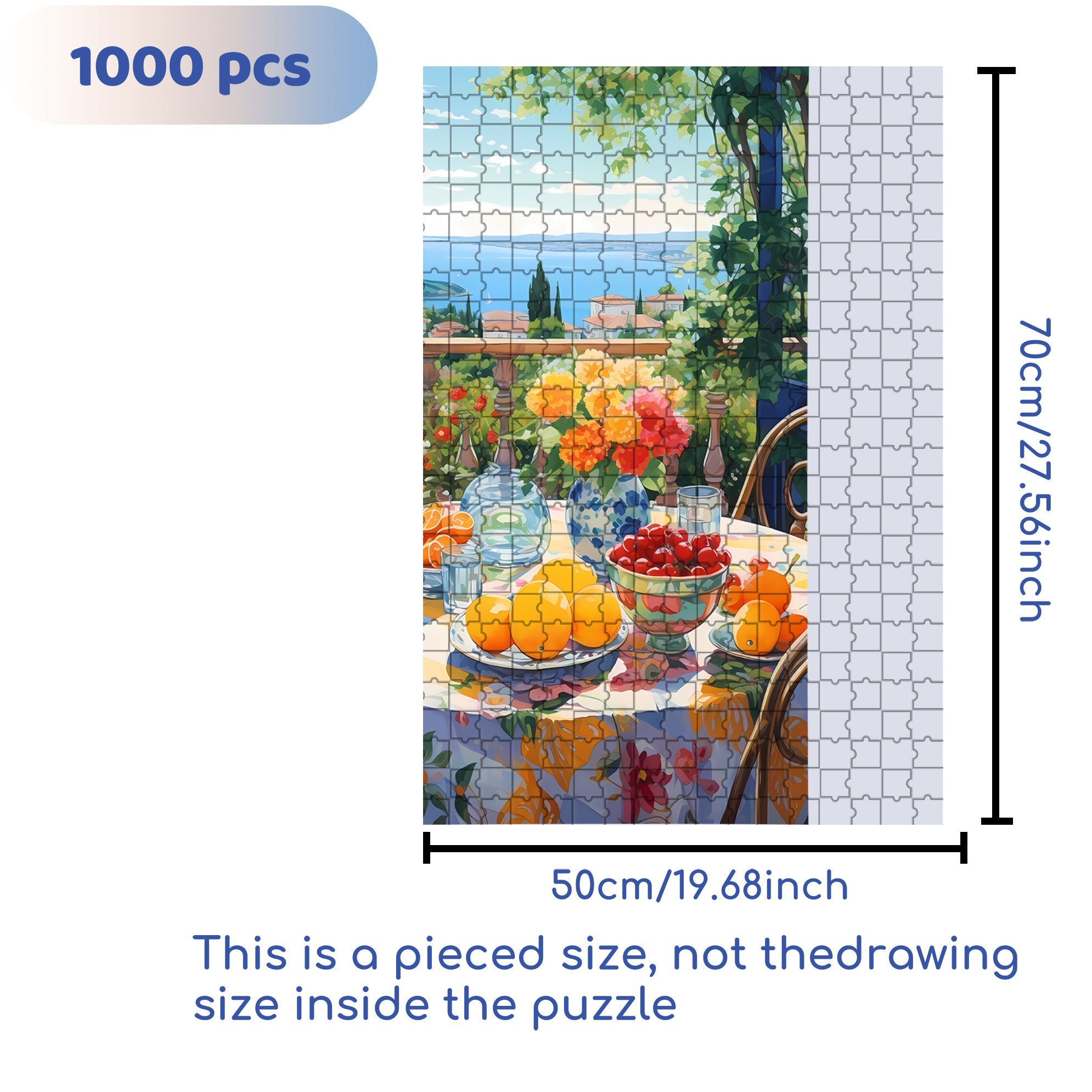 Crystal Christmas 500pcs/1000pcs Jigsaw Puzzle, Scratch-Resistant, Interactive Family Game & Brain-Boosting DIY Decor, Perfect for Halloween, Christmas & New Year Gifts, Family Puzzle Game