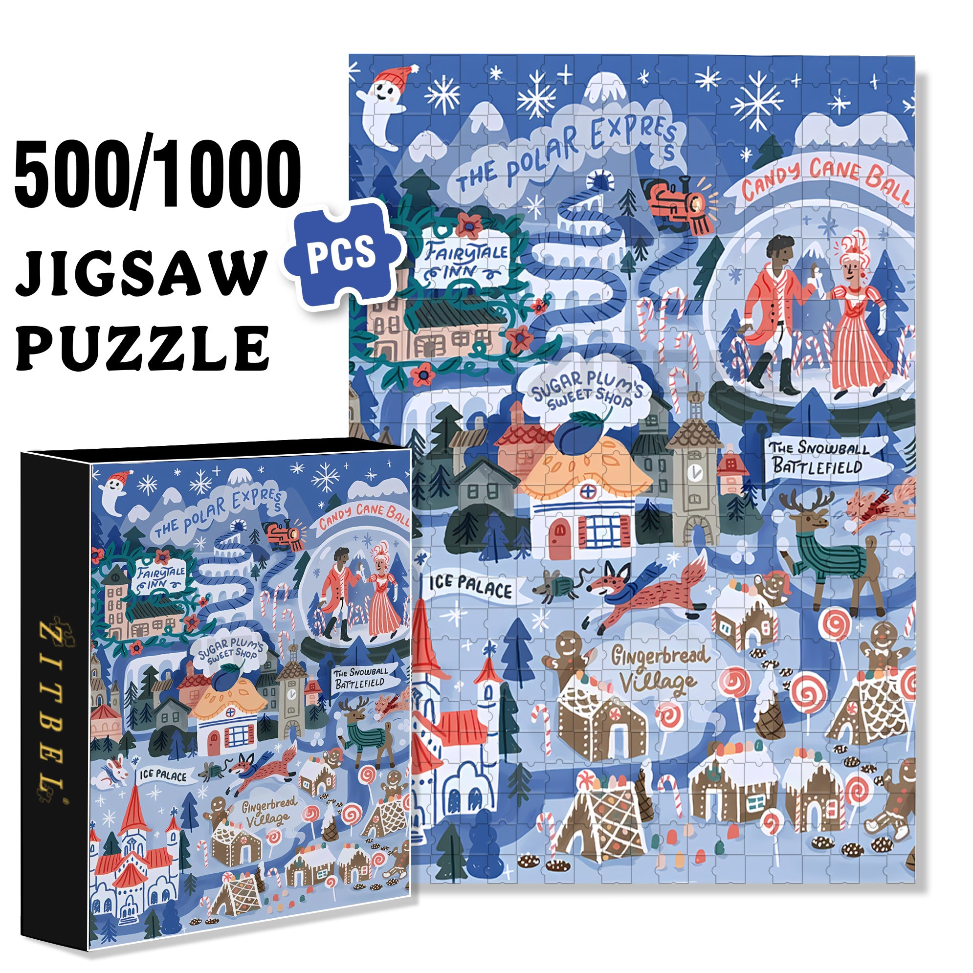Early Morning Sun 500pcs/1000pcs Jigsaw Puzzle, Scratch-Resistant, Interactive Family Game & Brain-Boosting DIY Decor, Perfect for Halloween, Christmas & New Year Gifts, Family Puzzle Game