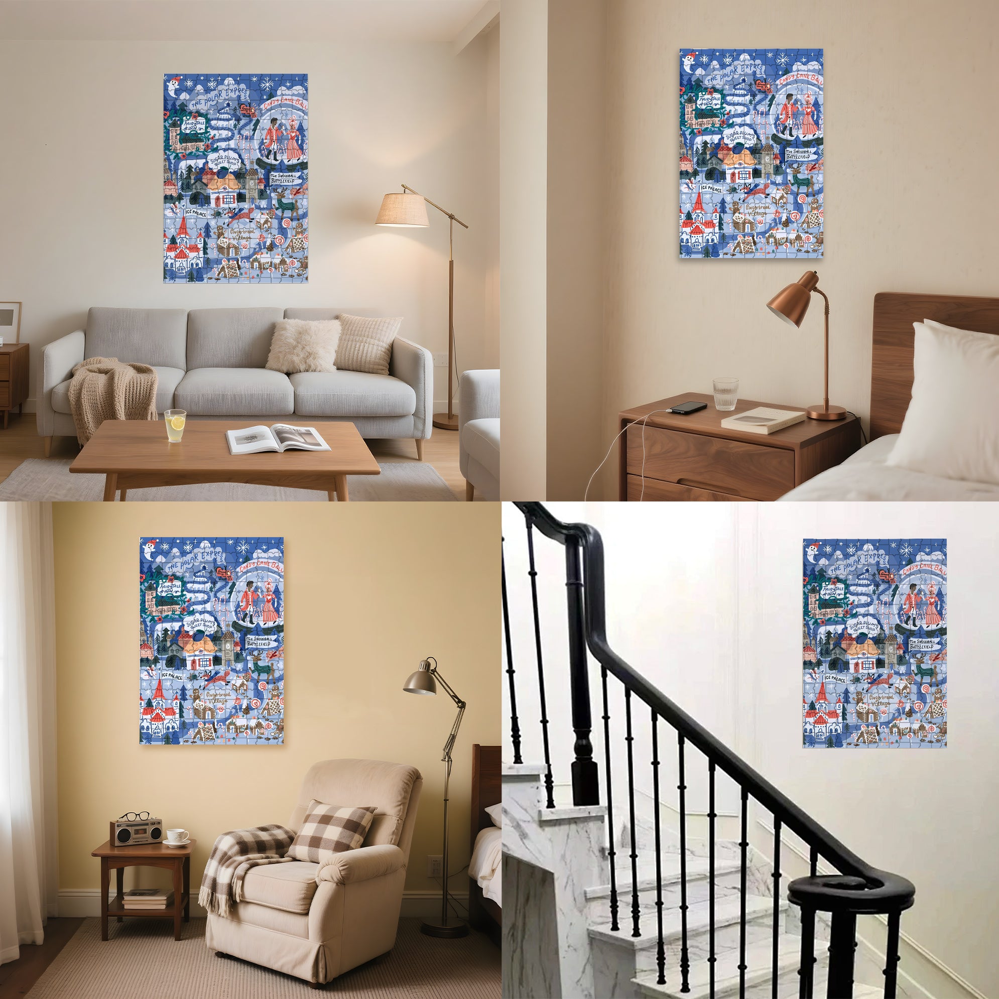 Early Morning Sun 500pcs/1000pcs Jigsaw Puzzle, Scratch-Resistant, Interactive Family Game & Brain-Boosting DIY Decor, Perfect for Halloween, Christmas & New Year Gifts, Family Puzzle Game