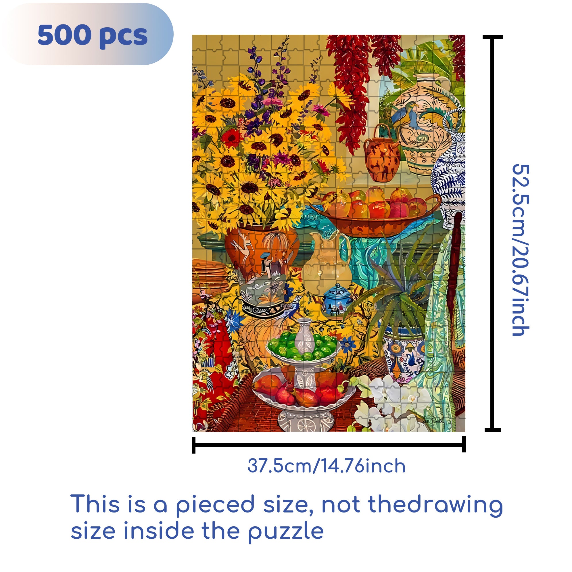 First Pancake Studio 500pcs/1000pcs Jigsaw Puzzle, Scratch-Resistant, Interactive Family Game & Brain-Boosting DIY Decor, Perfect for Halloween, Christmas & New Year Gifts, Family Puzzle Game