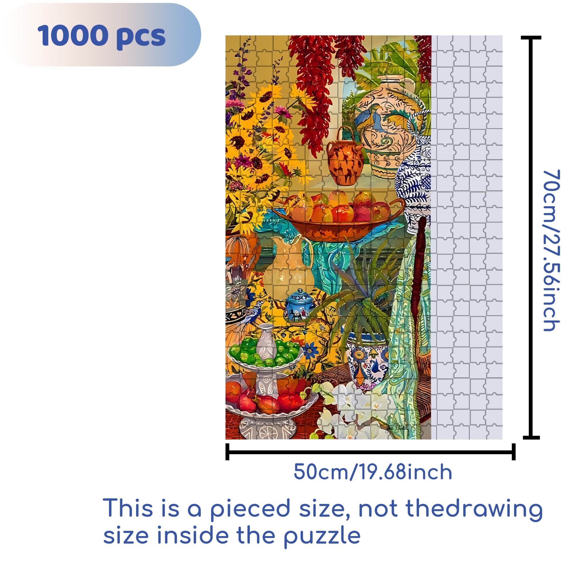 First Pancake Studio 500pcs/1000pcs Jigsaw Puzzle, Scratch-Resistant, Interactive Family Game & Brain-Boosting DIY Decor, Perfect for Halloween, Christmas & New Year Gifts, Family Puzzle Game