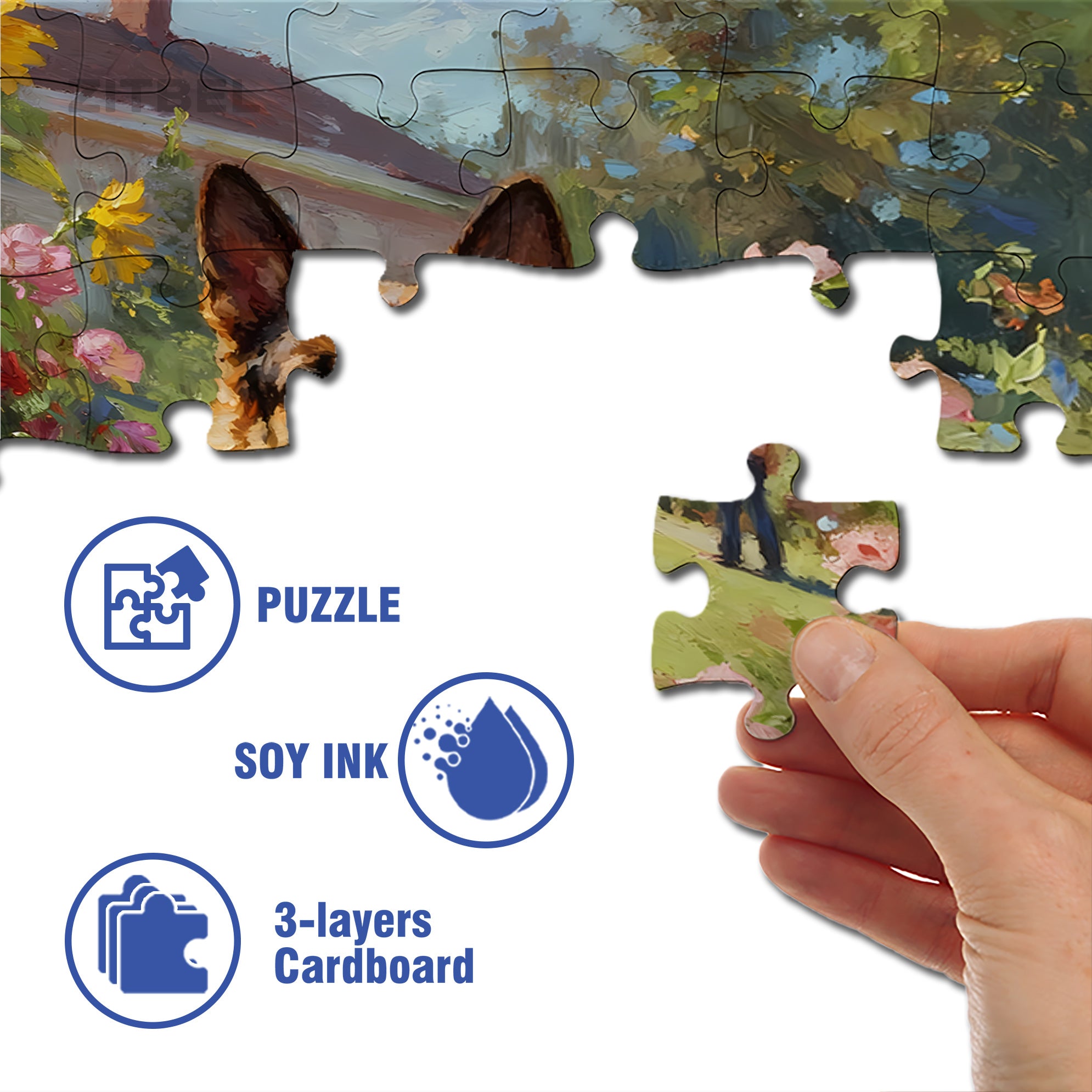 Furniture Arrangement 500pcs/1000pcs Jigsaw Puzzle, Scratch-Resistant, Interactive Family Game & Brain-Boosting DIY Decor, Perfect for Halloween, Christmas & New Year Gifts, Family Puzzle Game
