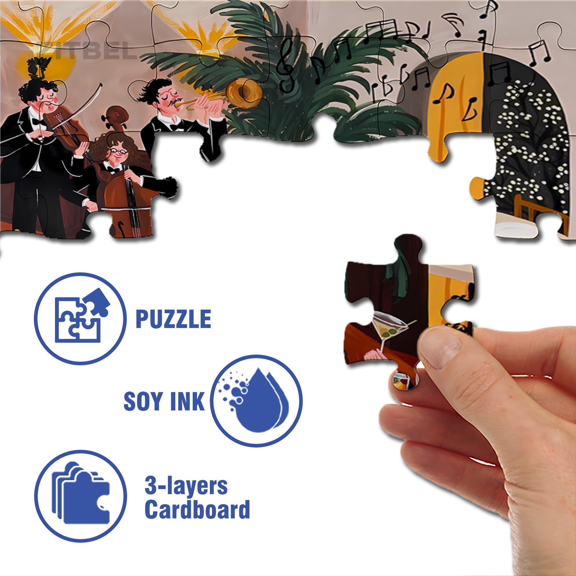 German Shepherd 500pcs/1000pcs Jigsaw Puzzle, Scratch-Resistant, Interactive Family Game & Brain-Boosting DIY Decor, Perfect for Halloween, Christmas & New Year Gifts, Family Puzzle Game