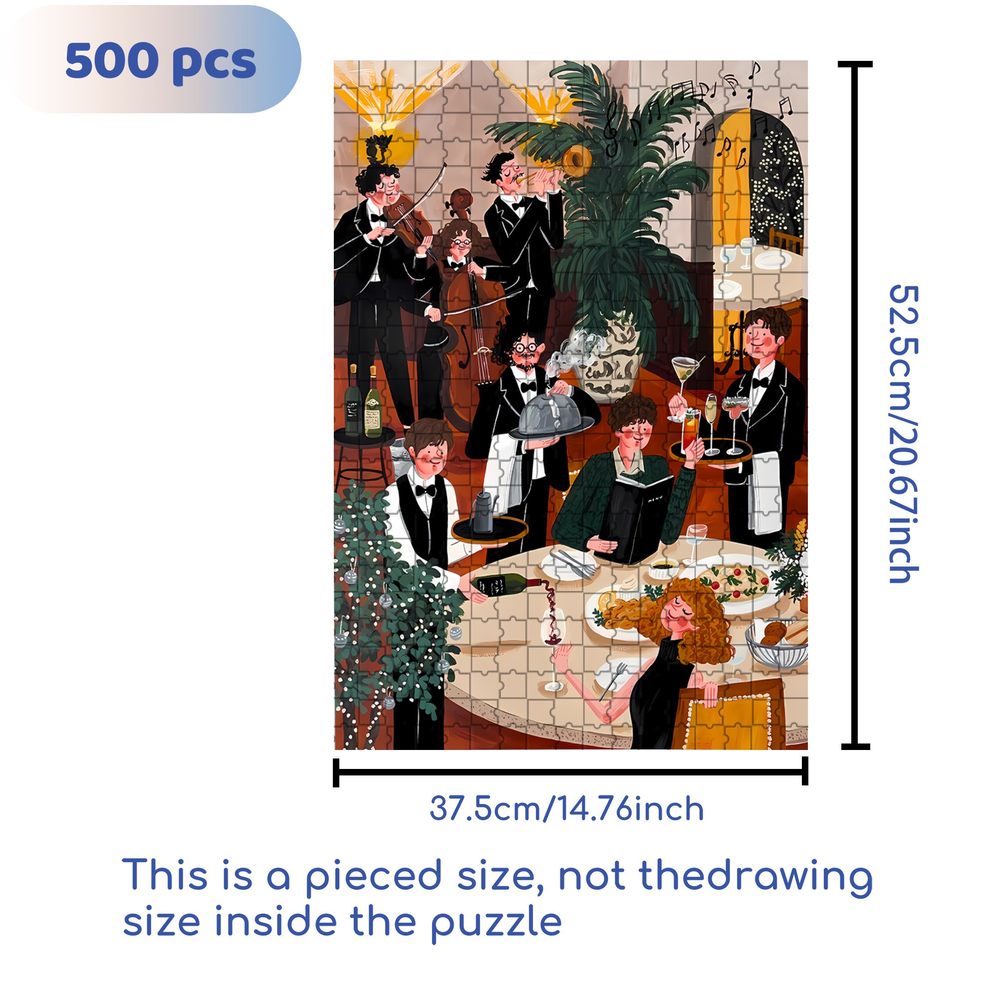 German Shepherd 500pcs/1000pcs Jigsaw Puzzle, Scratch-Resistant, Interactive Family Game & Brain-Boosting DIY Decor, Perfect for Halloween, Christmas & New Year Gifts, Family Puzzle Game