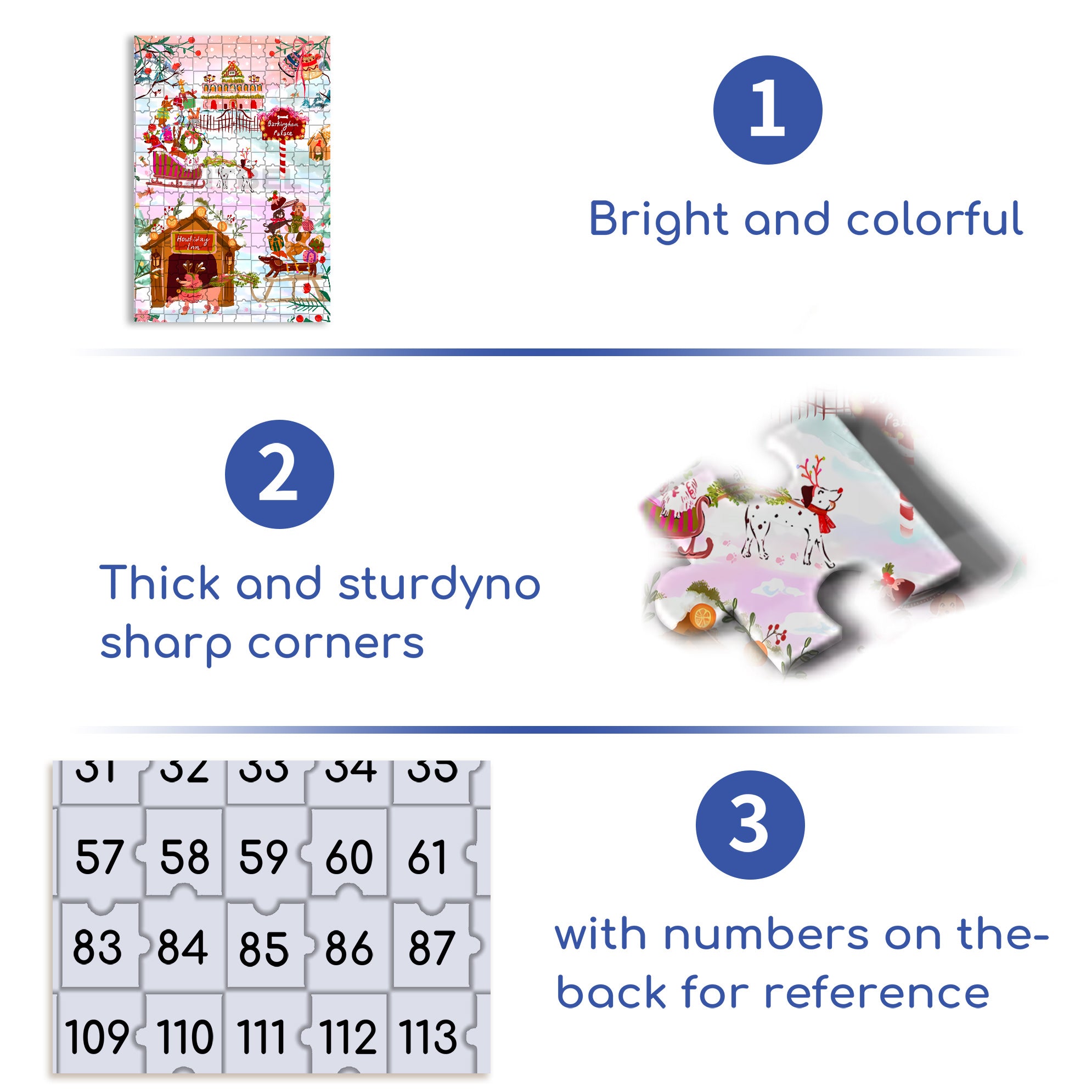 Holiday  Inn 500pcs/1000pcs Jigsaw Puzzle, Scratch-Resistant, Interactive Family Game & Brain-Boosting DIY Decor, Perfect for Halloween, Christmas & New Year Gifts, Family Puzzle Game