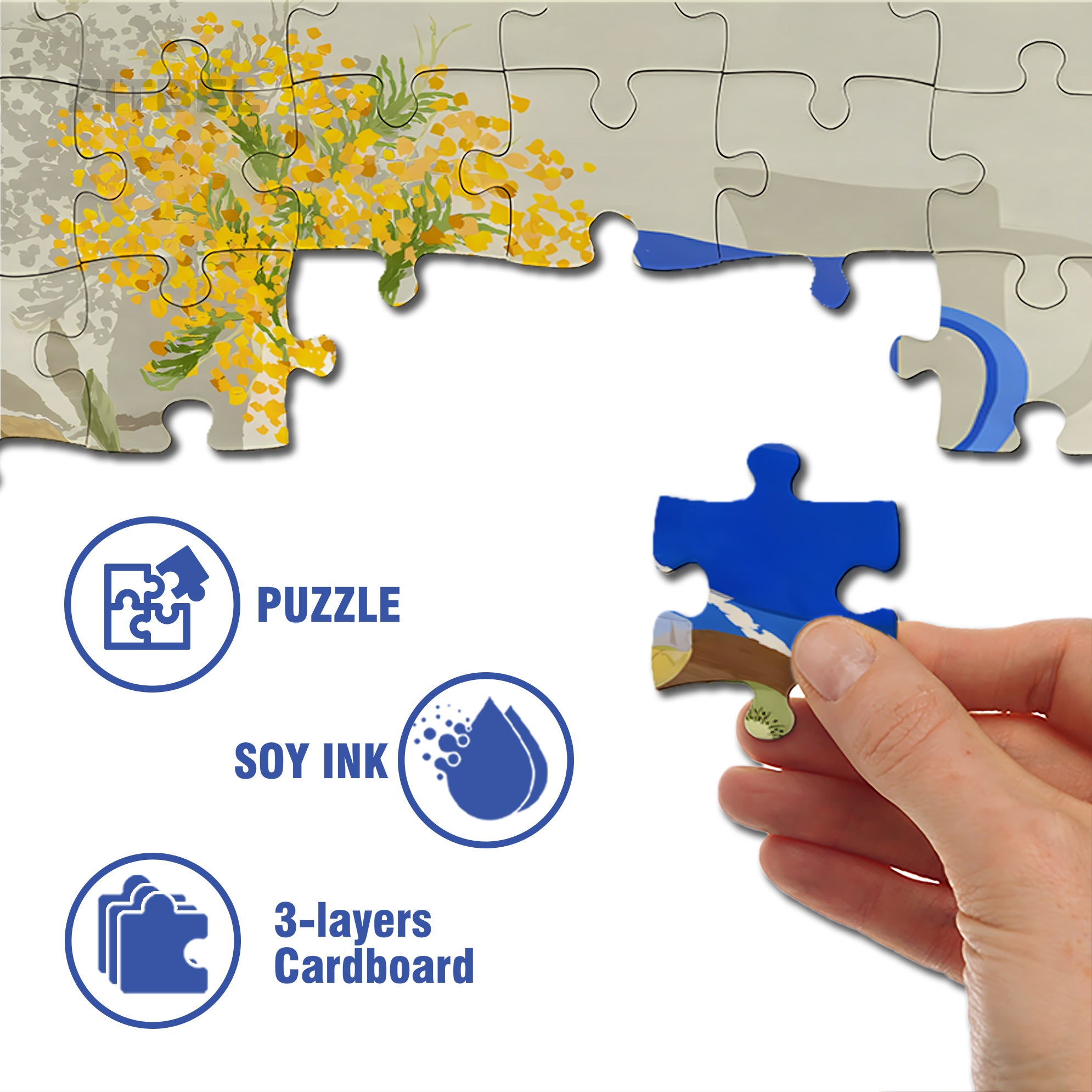 Joey's Afternoon Tea 500pcs/1000pcs Jigsaw Puzzle, Scratch-Resistant, Interactive Family Game & Brain-Boosting DIY Decor, Perfect for Halloween, Christmas & New Year Gifts, Family Puzzle Game