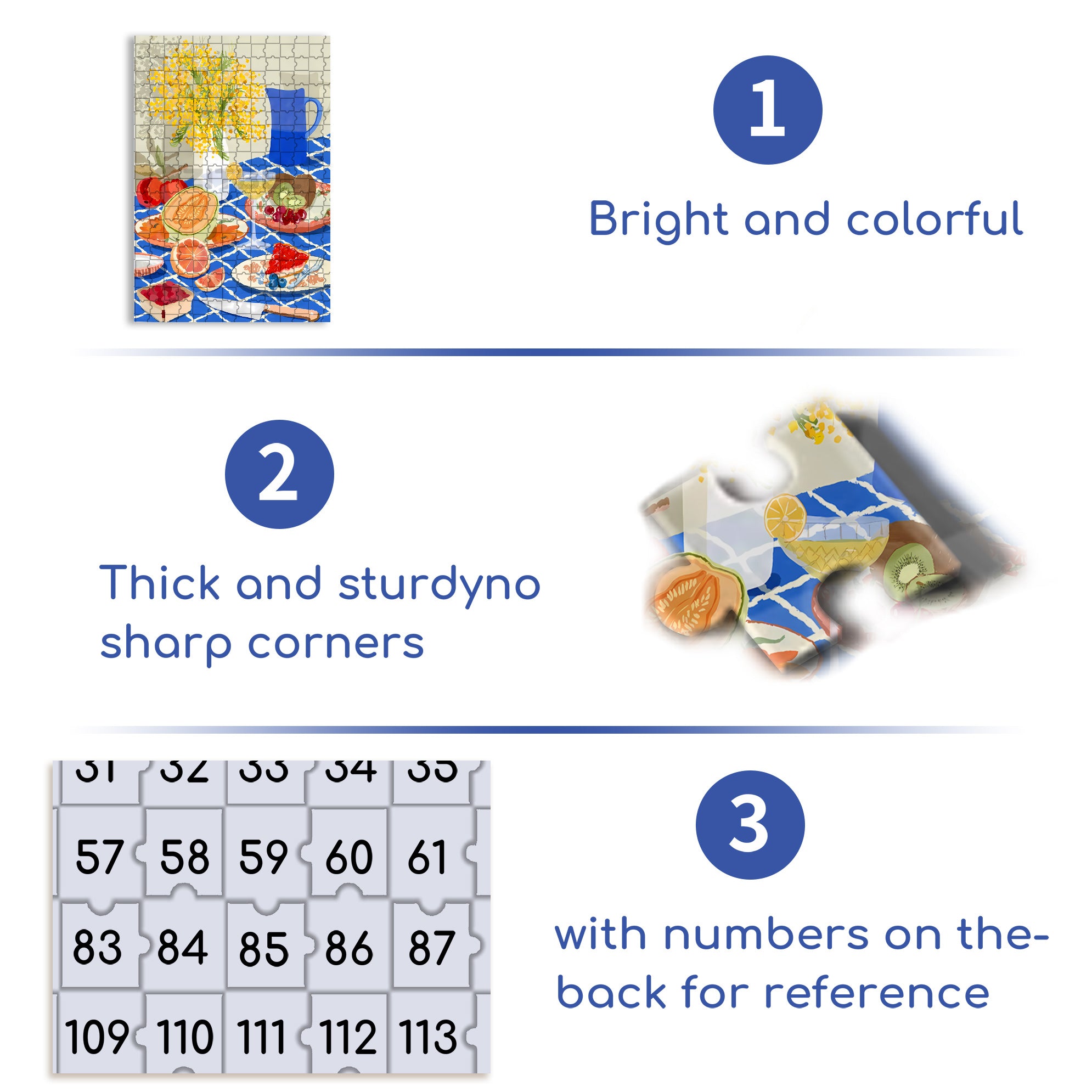 Joey's Afternoon Tea 500pcs/1000pcs Jigsaw Puzzle, Scratch-Resistant, Interactive Family Game & Brain-Boosting DIY Decor, Perfect for Halloween, Christmas & New Year Gifts, Family Puzzle Game