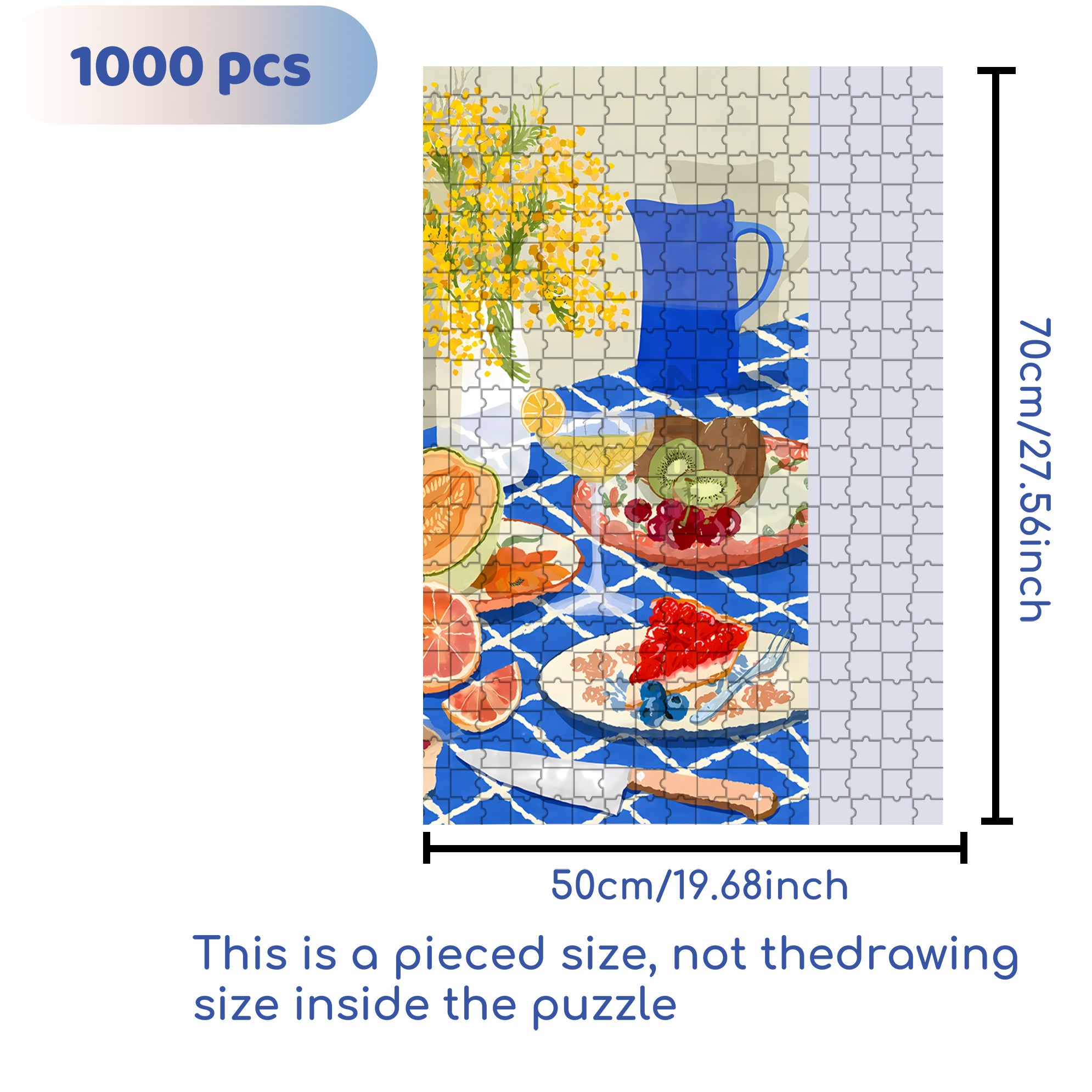 Joey's Afternoon Tea 500pcs/1000pcs Jigsaw Puzzle, Scratch-Resistant, Interactive Family Game & Brain-Boosting DIY Decor, Perfect for Halloween, Christmas & New Year Gifts, Family Puzzle Game