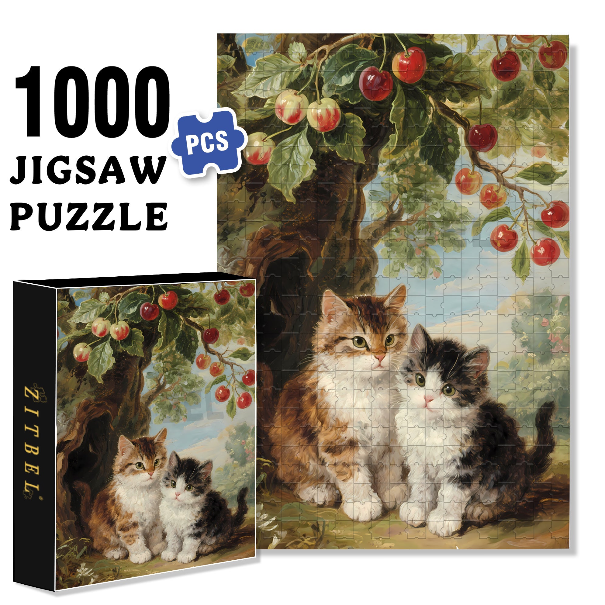 Love Each Other 500pcs/1000pcs Jigsaw Puzzle, Scratch-Resistant, Interactive Family Game & Brain-Boosting DIY Decor, Perfect for Halloween, Christmas & New Year Gifts, Family Puzzle Game