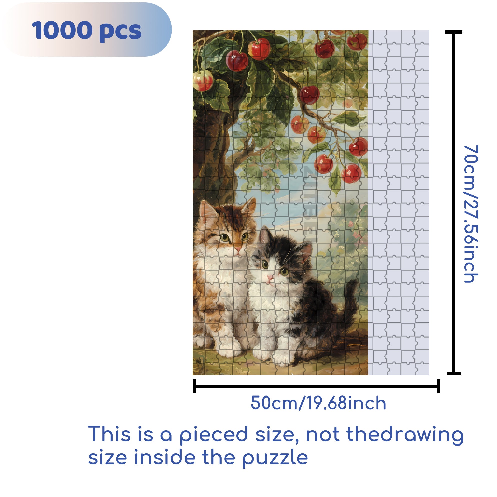 Love Each Other 500pcs/1000pcs Jigsaw Puzzle, Scratch-Resistant, Interactive Family Game & Brain-Boosting DIY Decor, Perfect for Halloween, Christmas & New Year Gifts, Family Puzzle Game