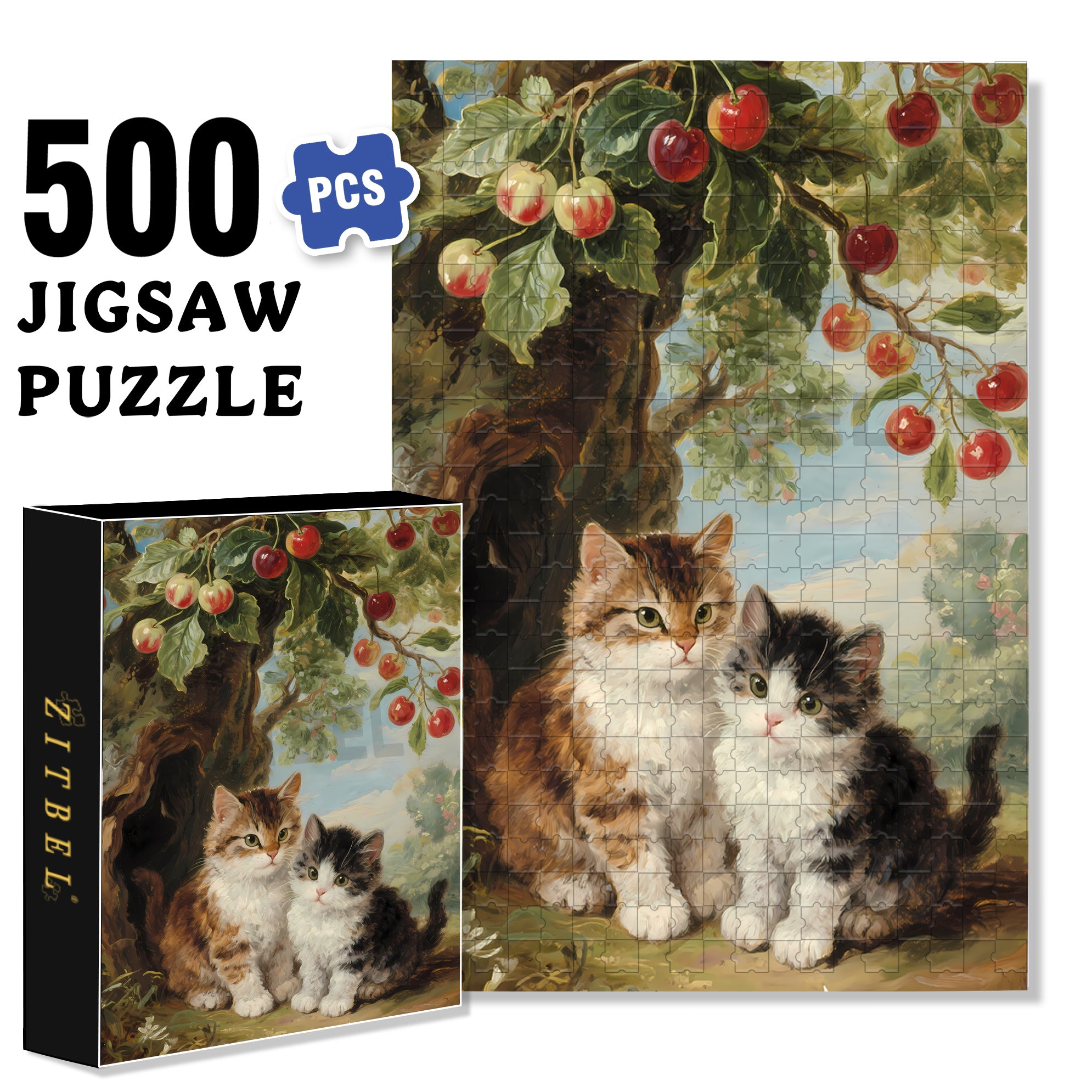 Love Each Other 500pcs/1000pcs Jigsaw Puzzle, Scratch-Resistant, Interactive Family Game & Brain-Boosting DIY Decor, Perfect for Halloween, Christmas & New Year Gifts, Family Puzzle Game