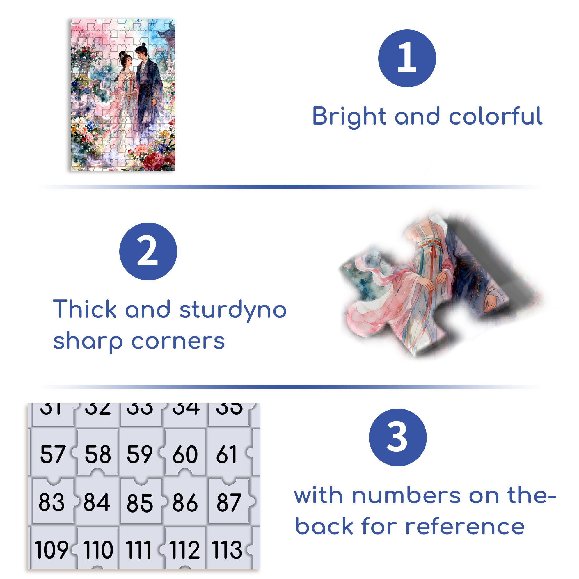 Lovers 500pcs/1000pcs Jigsaw Puzzle, Scratch-Resistant, Interactive Family Game & Brain-Boosting DIY Decor, Perfect for Halloween, Christmas & New Year Gifts, Family Puzzle Game