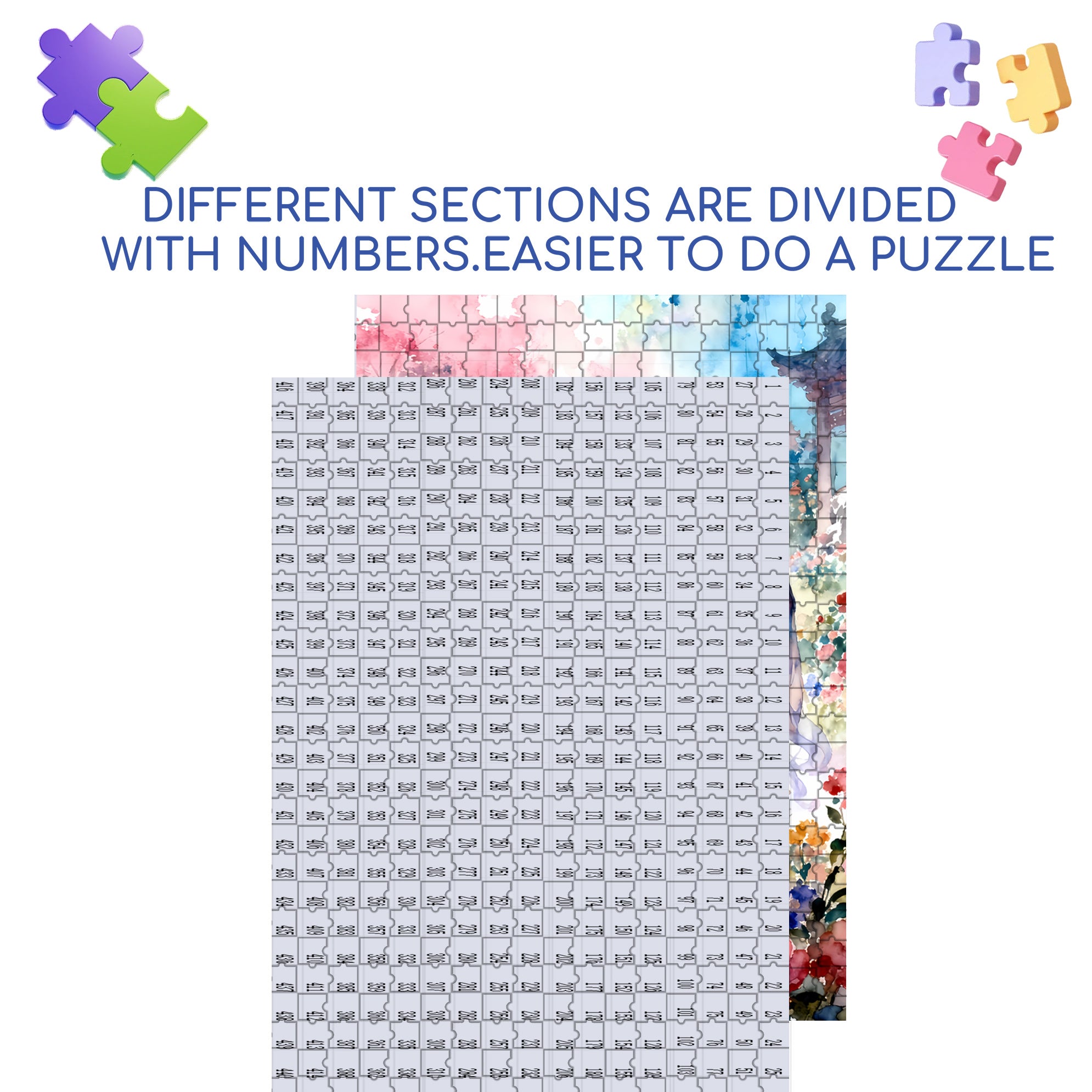 Lovers 500pcs/1000pcs Jigsaw Puzzle, Scratch-Resistant, Interactive Family Game & Brain-Boosting DIY Decor, Perfect for Halloween, Christmas & New Year Gifts, Family Puzzle Game