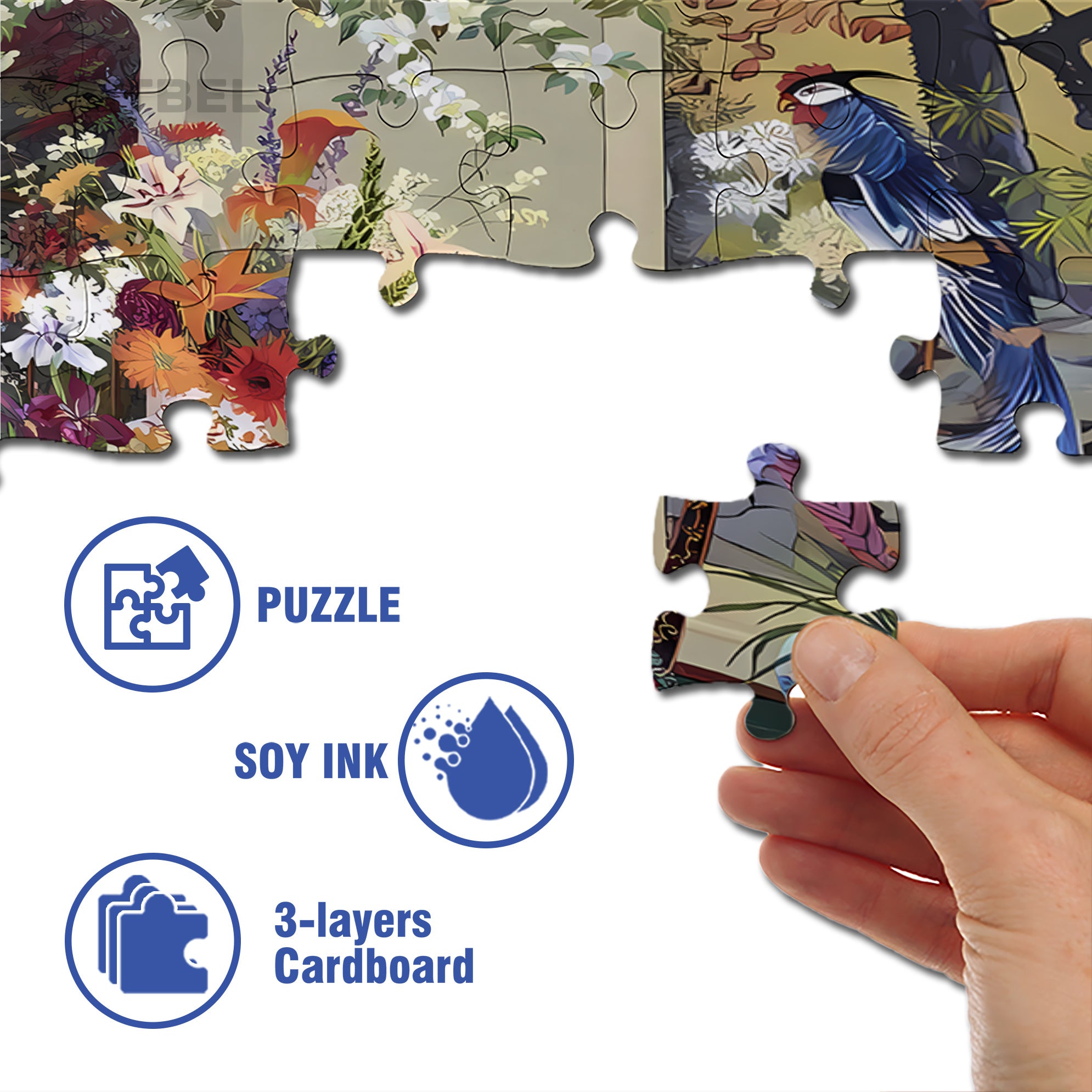 Patio Treasures 500pcs/1000pcs Jigsaw Puzzle, Scratch-Resistant, Interactive Family Game & Brain-Boosting DIY Decor, Perfect for Halloween, Christmas & New Year Gifts, Family Puzzle Game