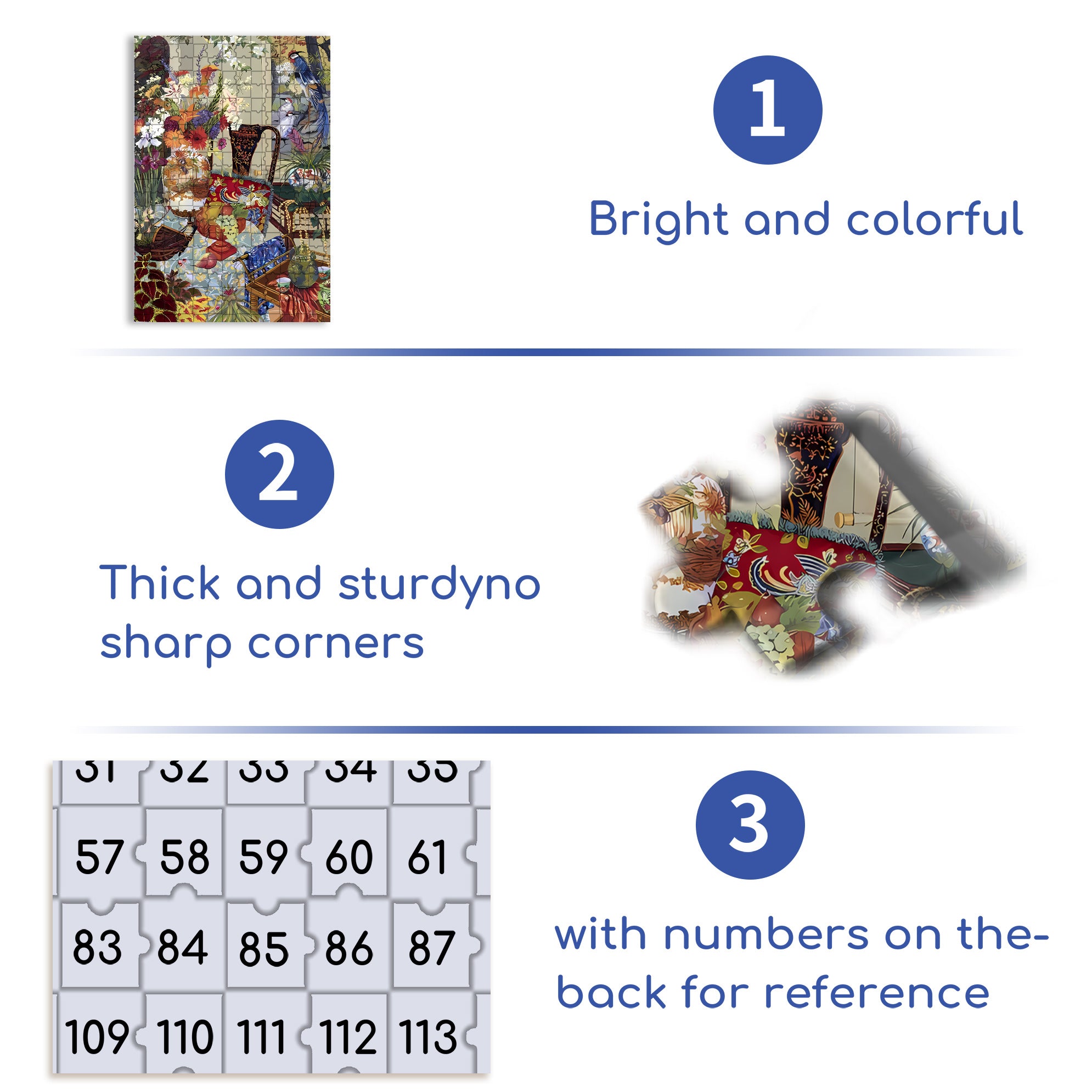 Patio Treasures 500pcs/1000pcs Jigsaw Puzzle, Scratch-Resistant, Interactive Family Game & Brain-Boosting DIY Decor, Perfect for Halloween, Christmas & New Year Gifts, Family Puzzle Game