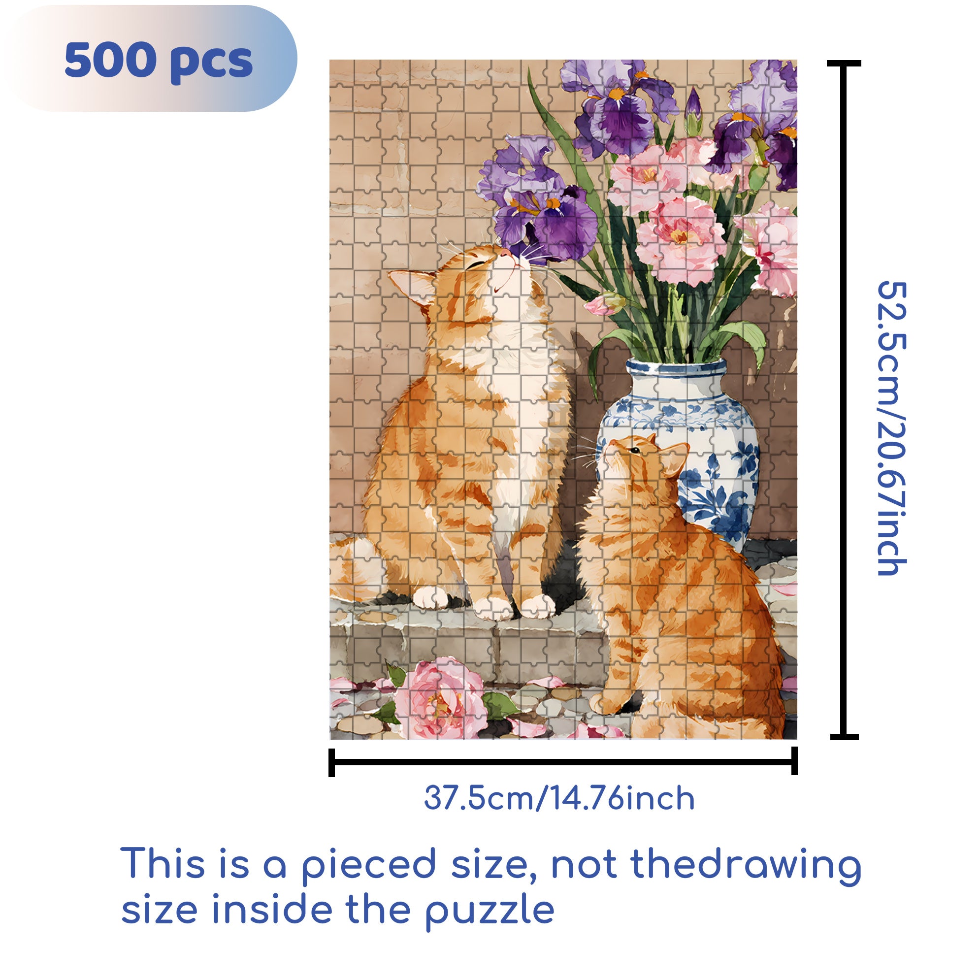 Raise 500pcs/1000pcs Jigsaw Puzzle, Scratch-Resistant, Interactive Family Game & Brain-Boosting DIY Decor, Perfect for Halloween, Christmas & New Year Gifts, Family Puzzle Game