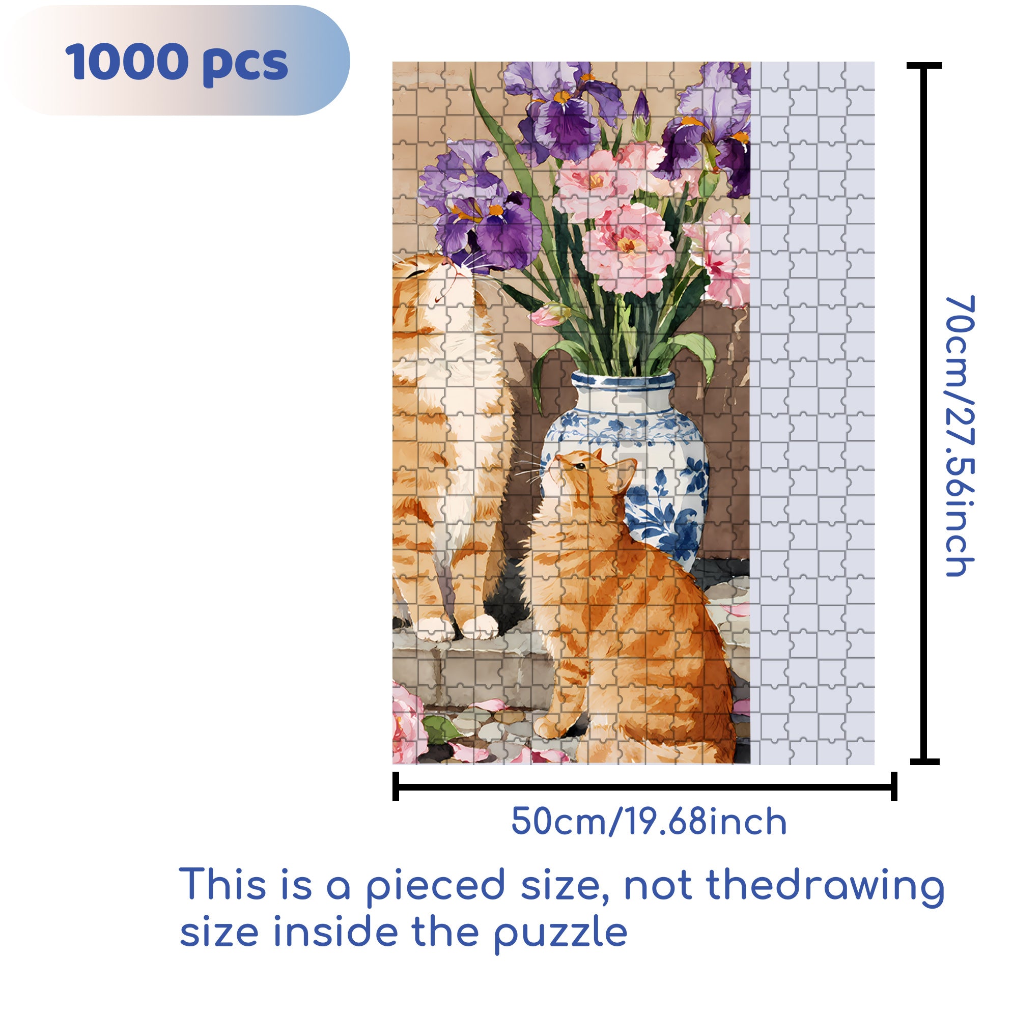 Raise 500pcs/1000pcs Jigsaw Puzzle, Scratch-Resistant, Interactive Family Game & Brain-Boosting DIY Decor, Perfect for Halloween, Christmas & New Year Gifts, Family Puzzle Game