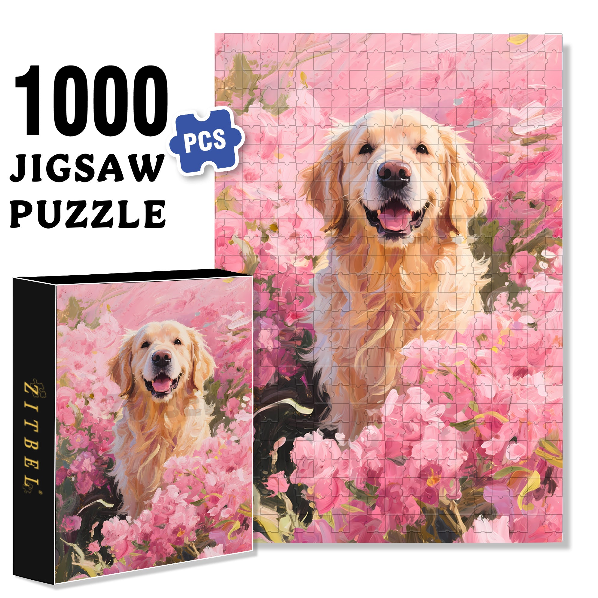 Smile 500pcs/1000pcs Jigsaw Puzzle, Scratch-Resistant, Interactive Family Game & Brain-Boosting DIY Decor, Perfect for Halloween, Christmas & New Year Gifts, Family Puzzle Game